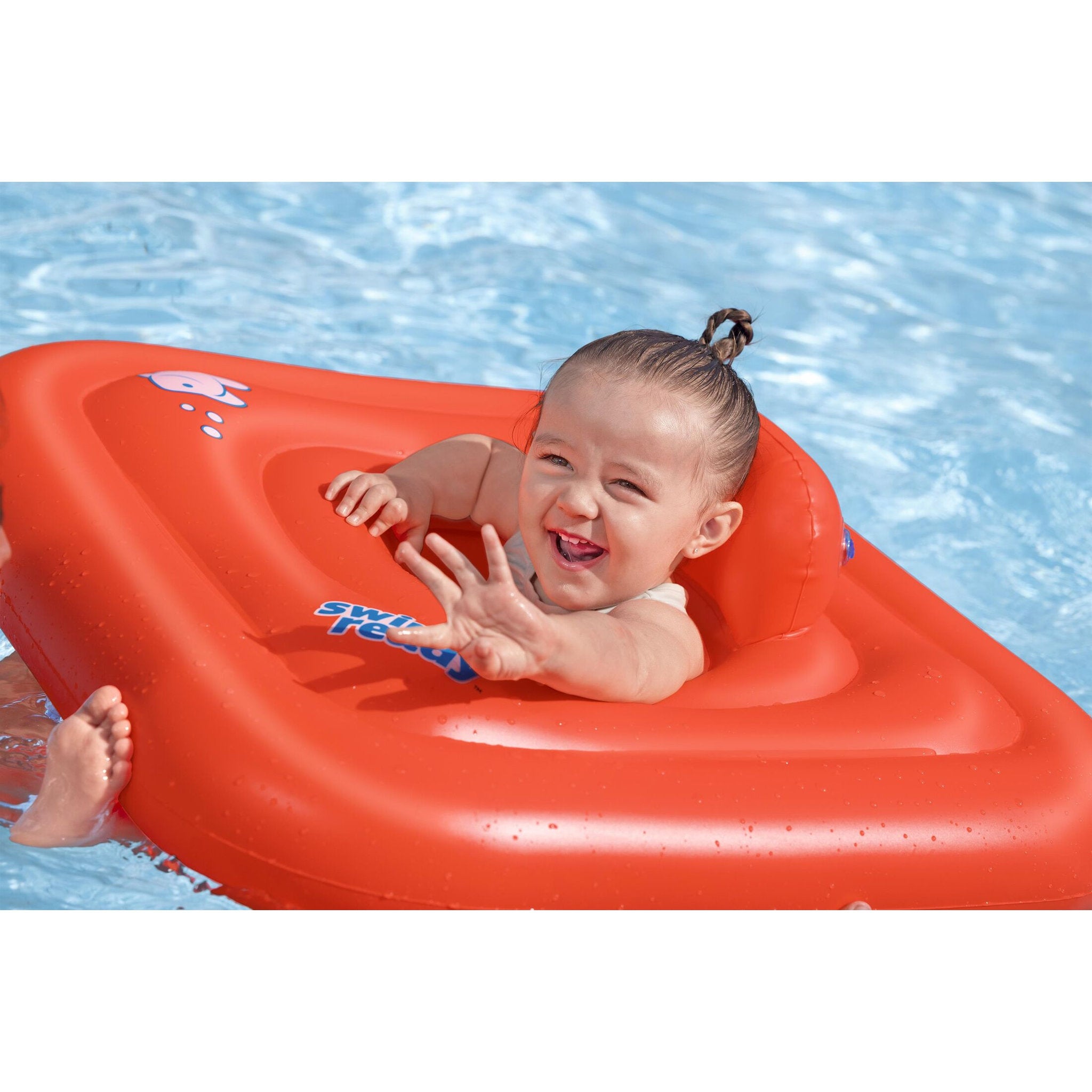 Swim Ready Wondersplash Square 3-Ring Baby Boat Float