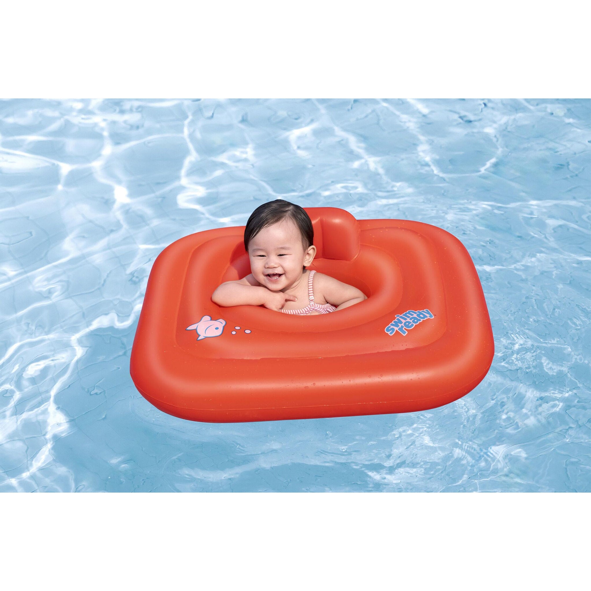 Swim Ready Wondersplash Square 3-Ring Baby Boat Float