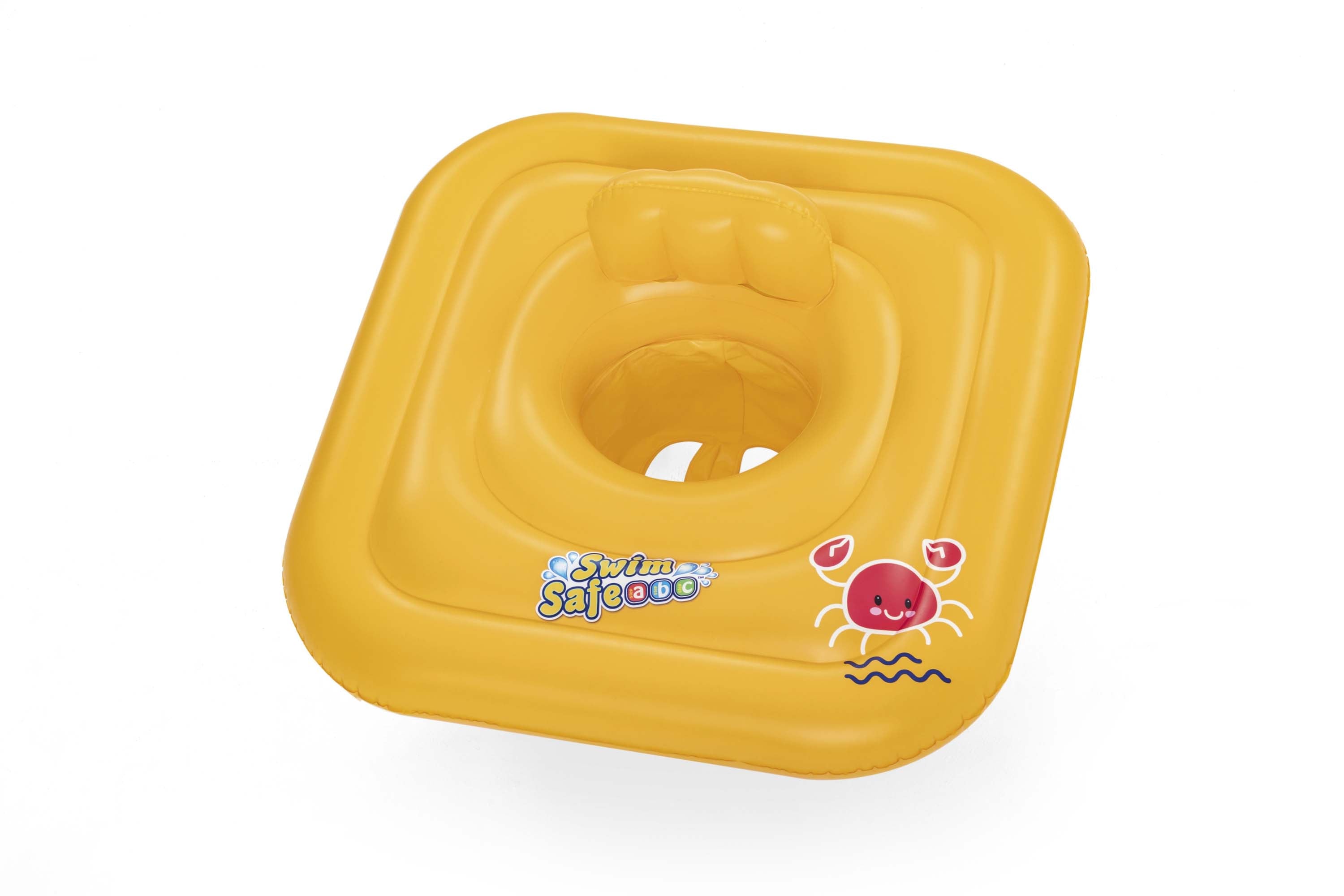 Swim Safe ABC Wondersplash Square 3-Ring Baby Boat Float