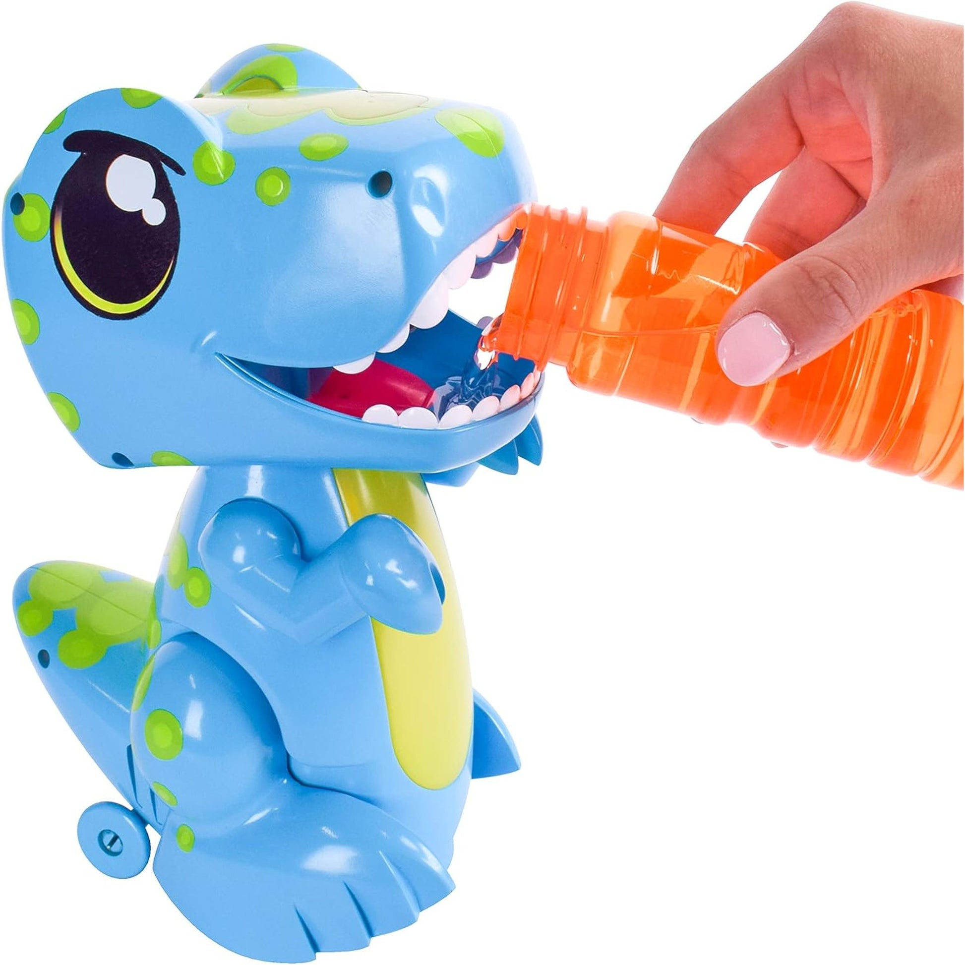 Maxx Bubbles Bump N Go Dino Bubbler Blue - Toyworld Australia