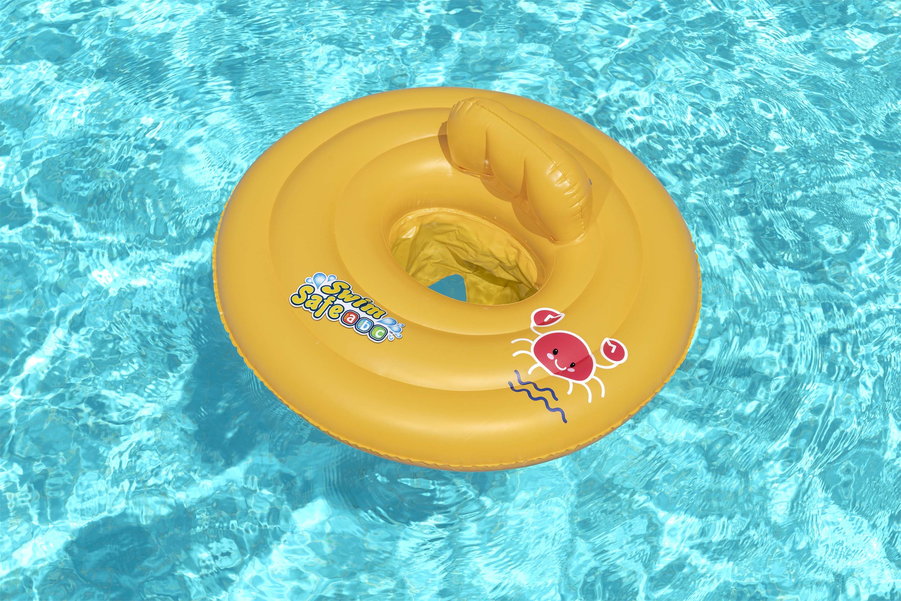 Swim Safe ABC Wondersplash Round 3-Ring Baby Boat