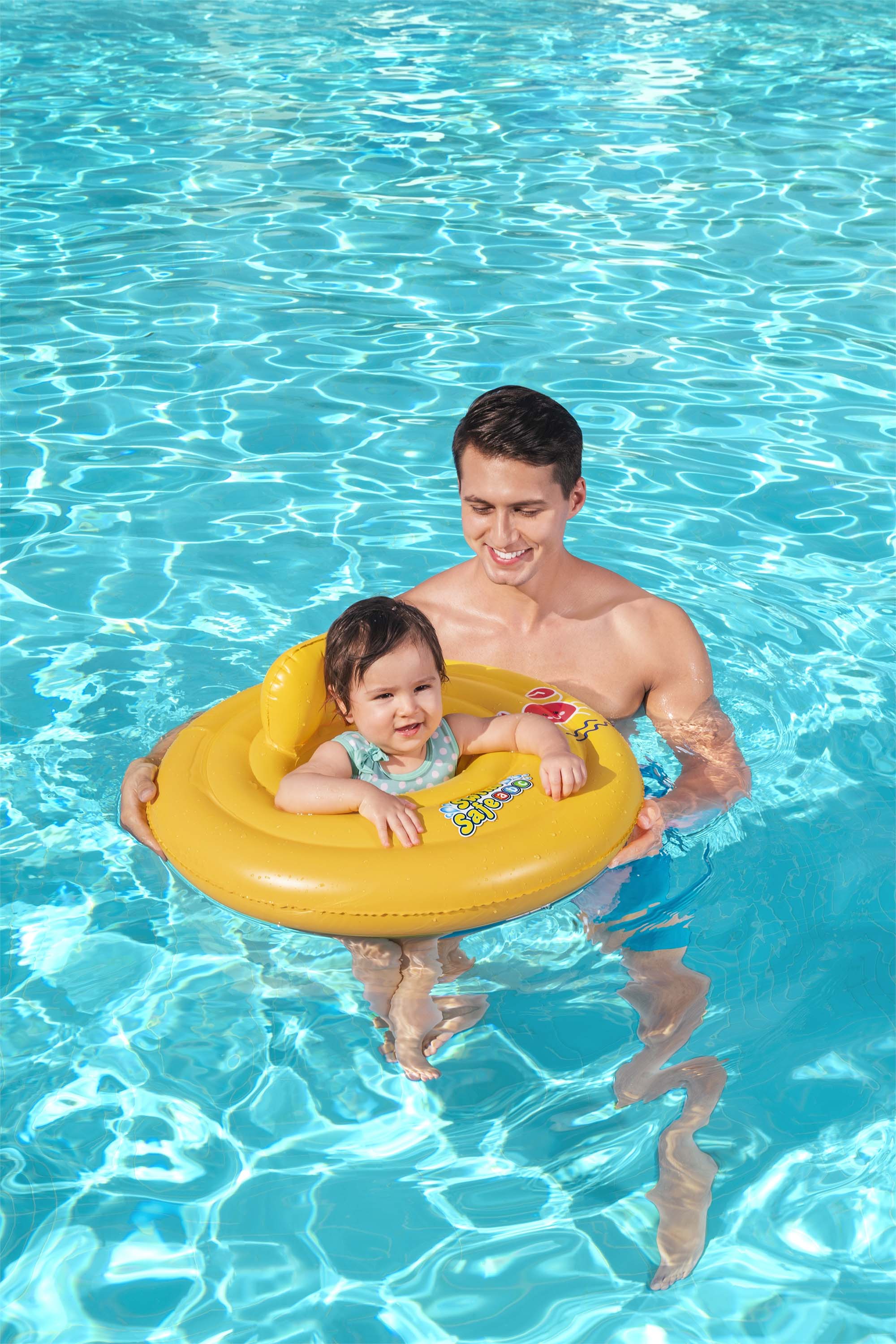 Swim Safe ABC Wondersplash Round 3-Ring Baby Boat