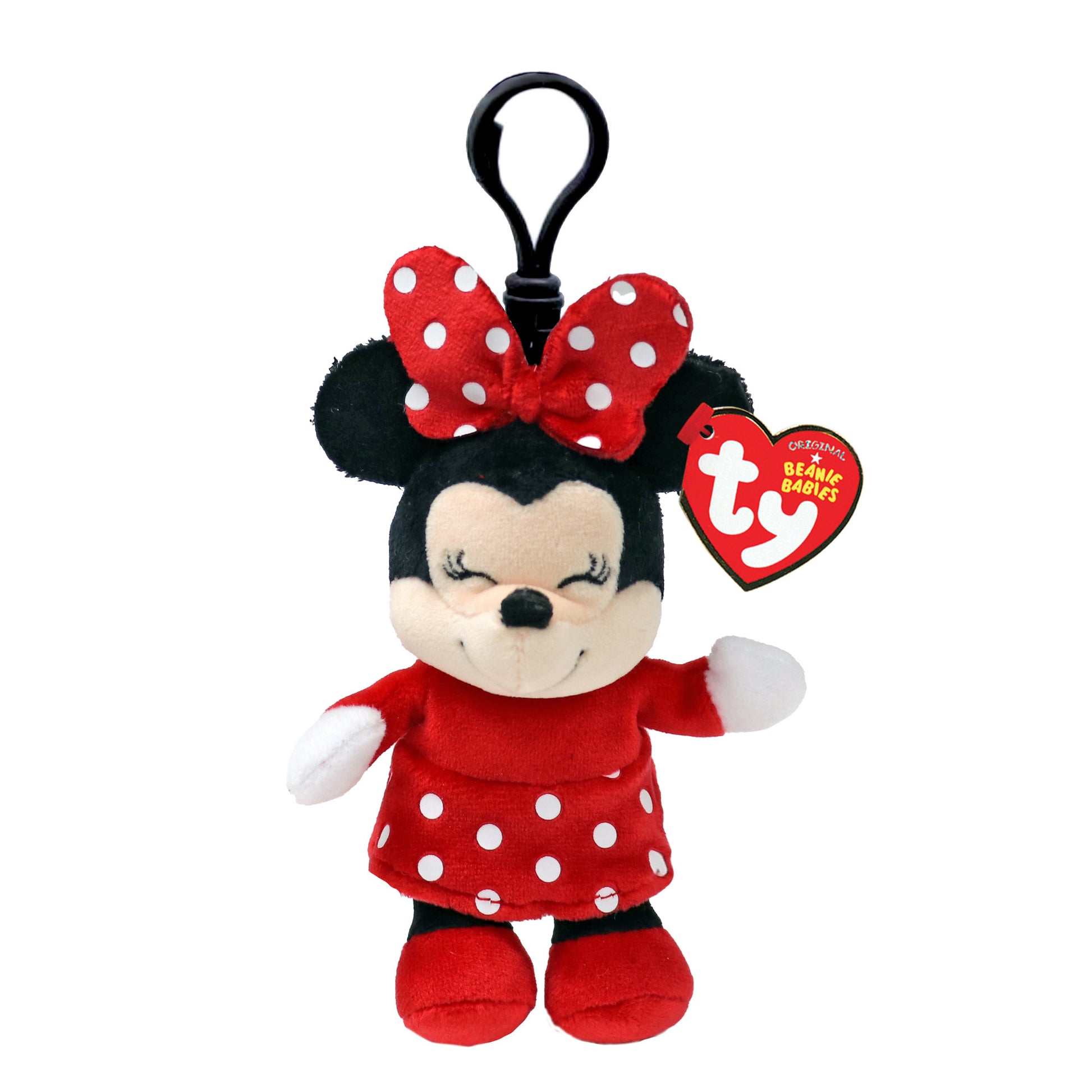 Ty Beanie Babies Floppy Clip - Disney Minnie Mouse - Toyworld Australia