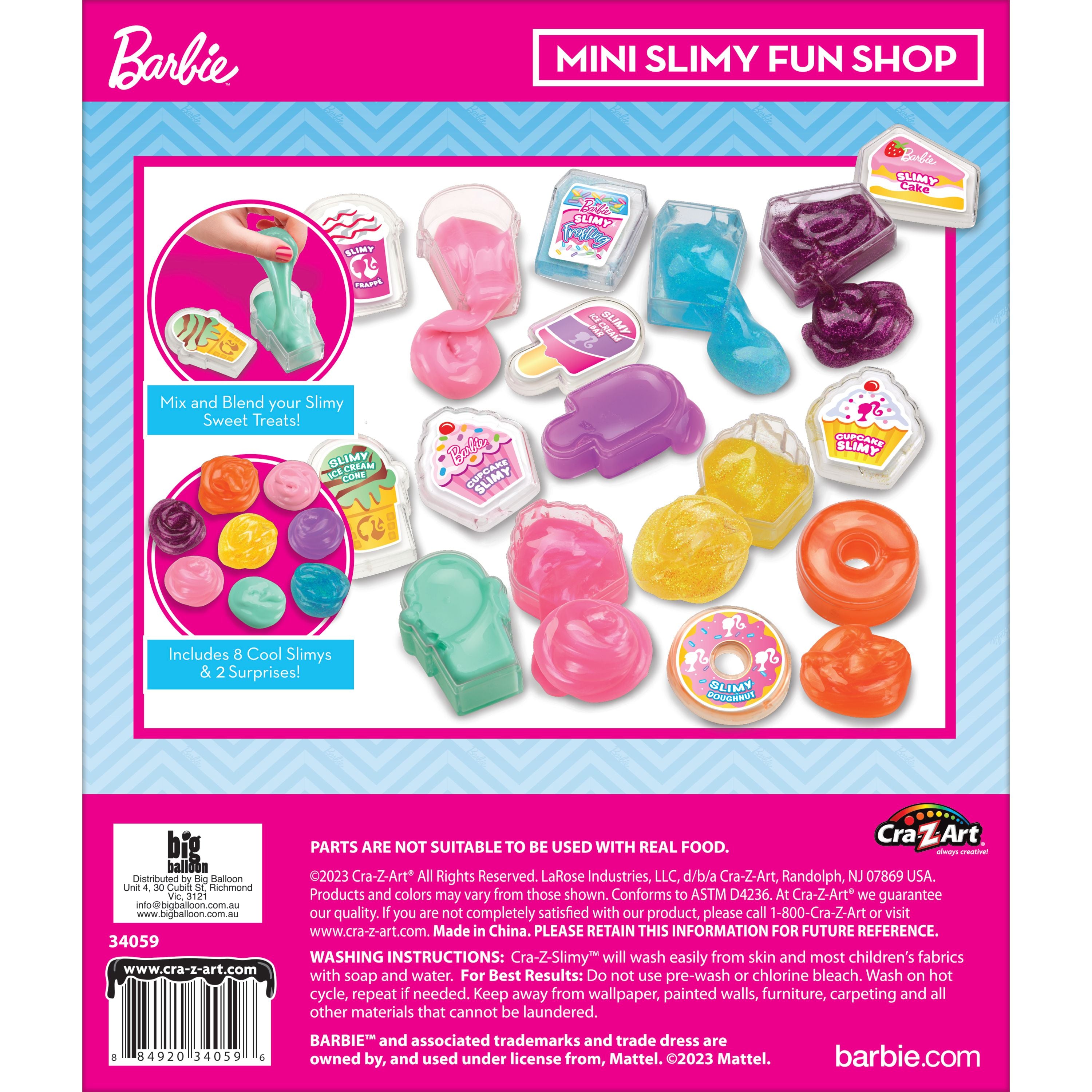 Cra-Z-Art Barbie Slimy Mini Containers
