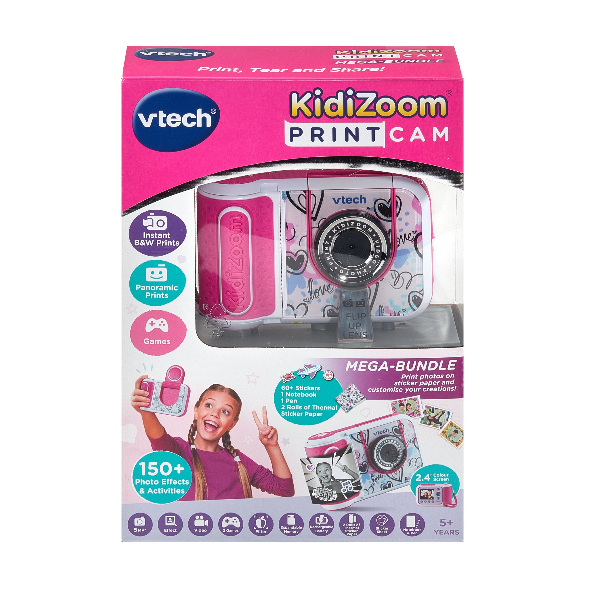 VTech KidiZoom Print Cam Bundle Pink