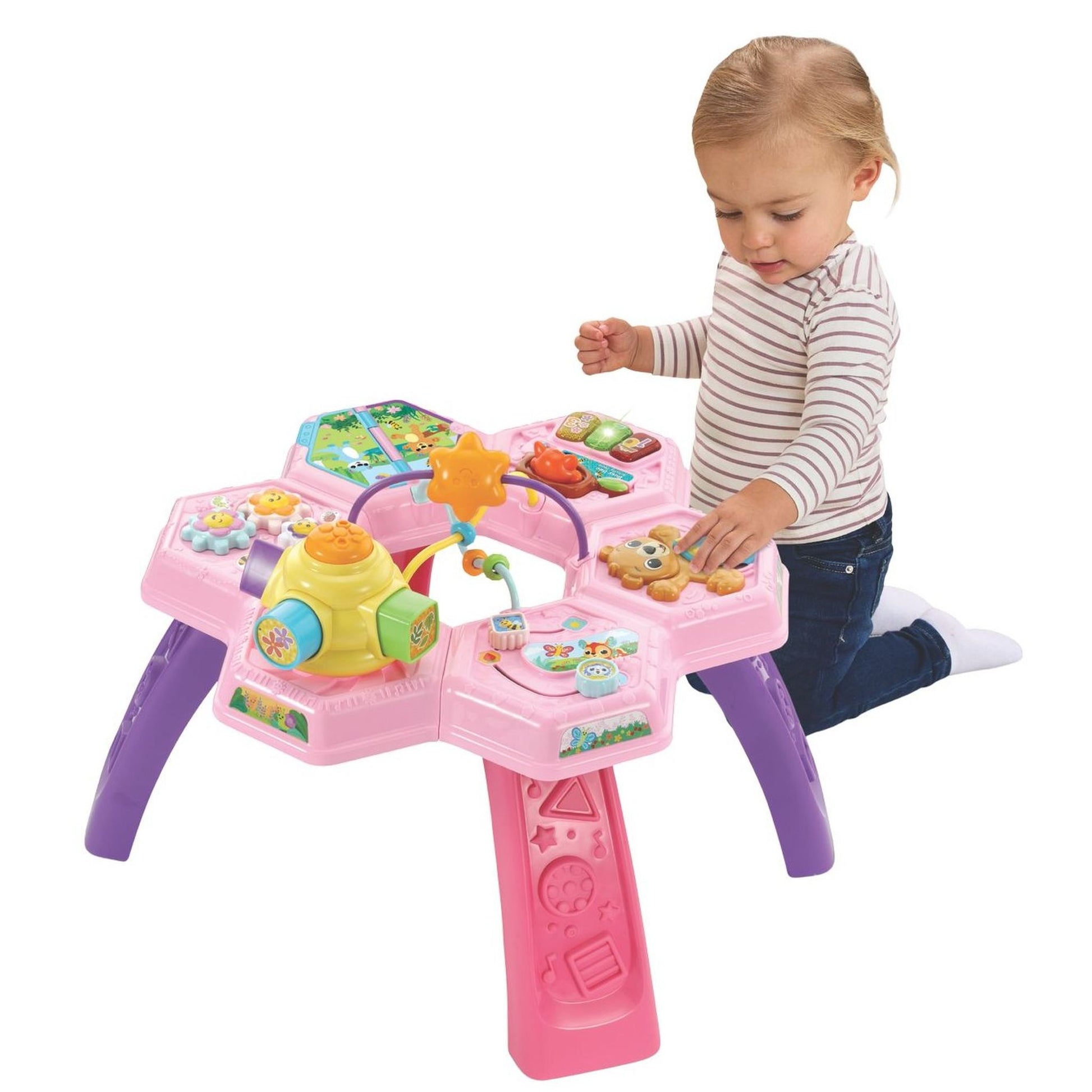 VTech Busy Bee Activity Table - Pink - Toyworld Australia