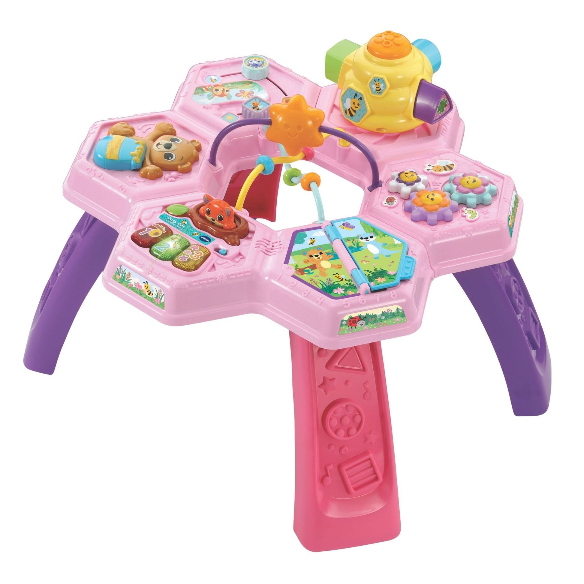 VTech Busy Bee Activity Table - Pink - Toyworld Australia