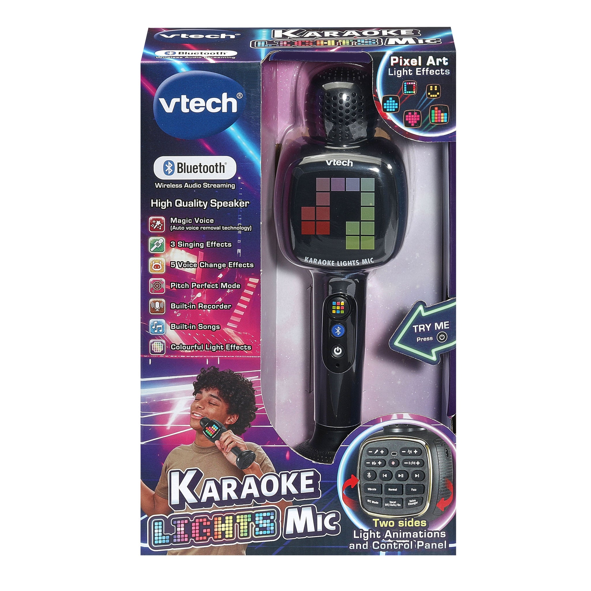 VTech Karaoke Lights Mic - Black