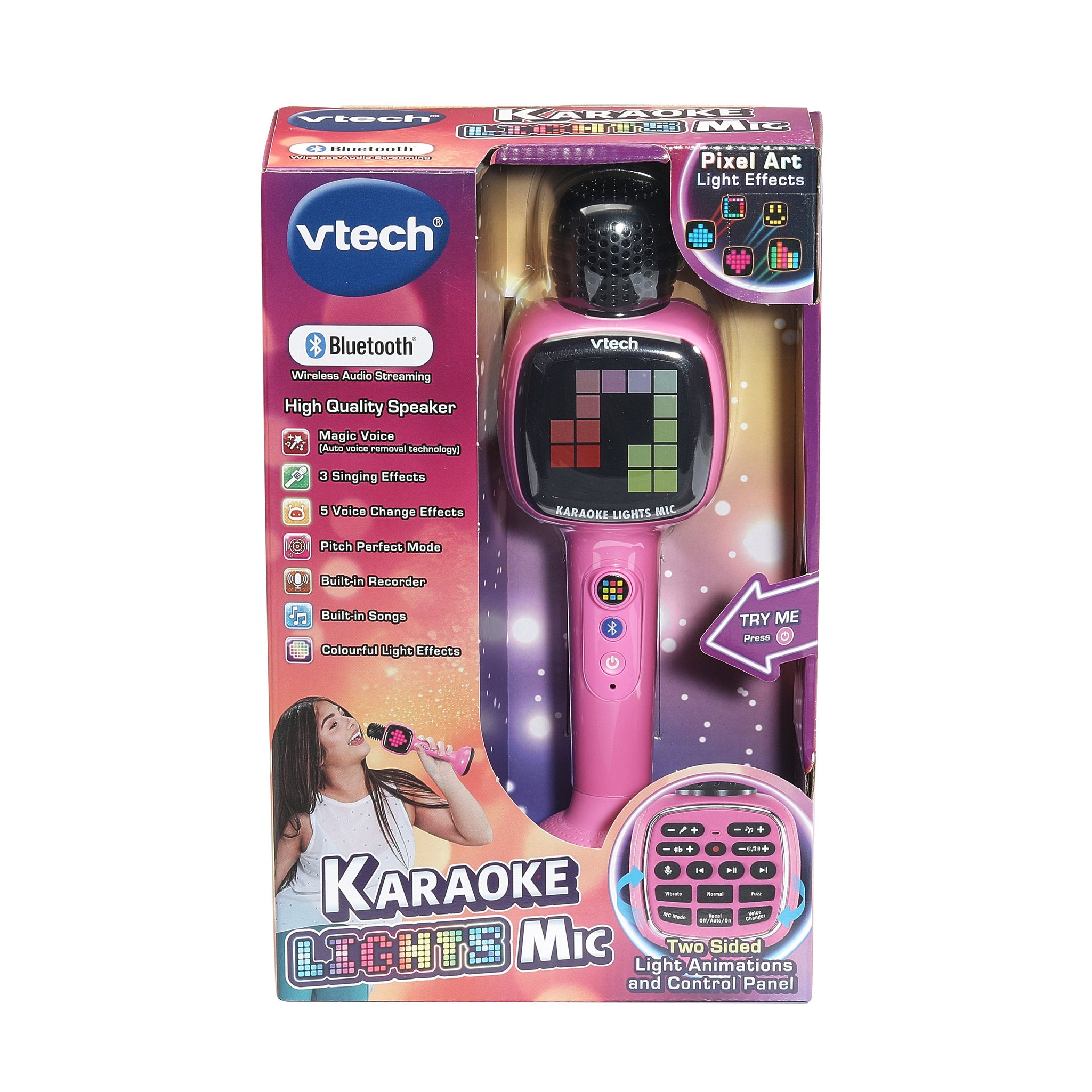 VTech Karaoke Lights Mic - Pink