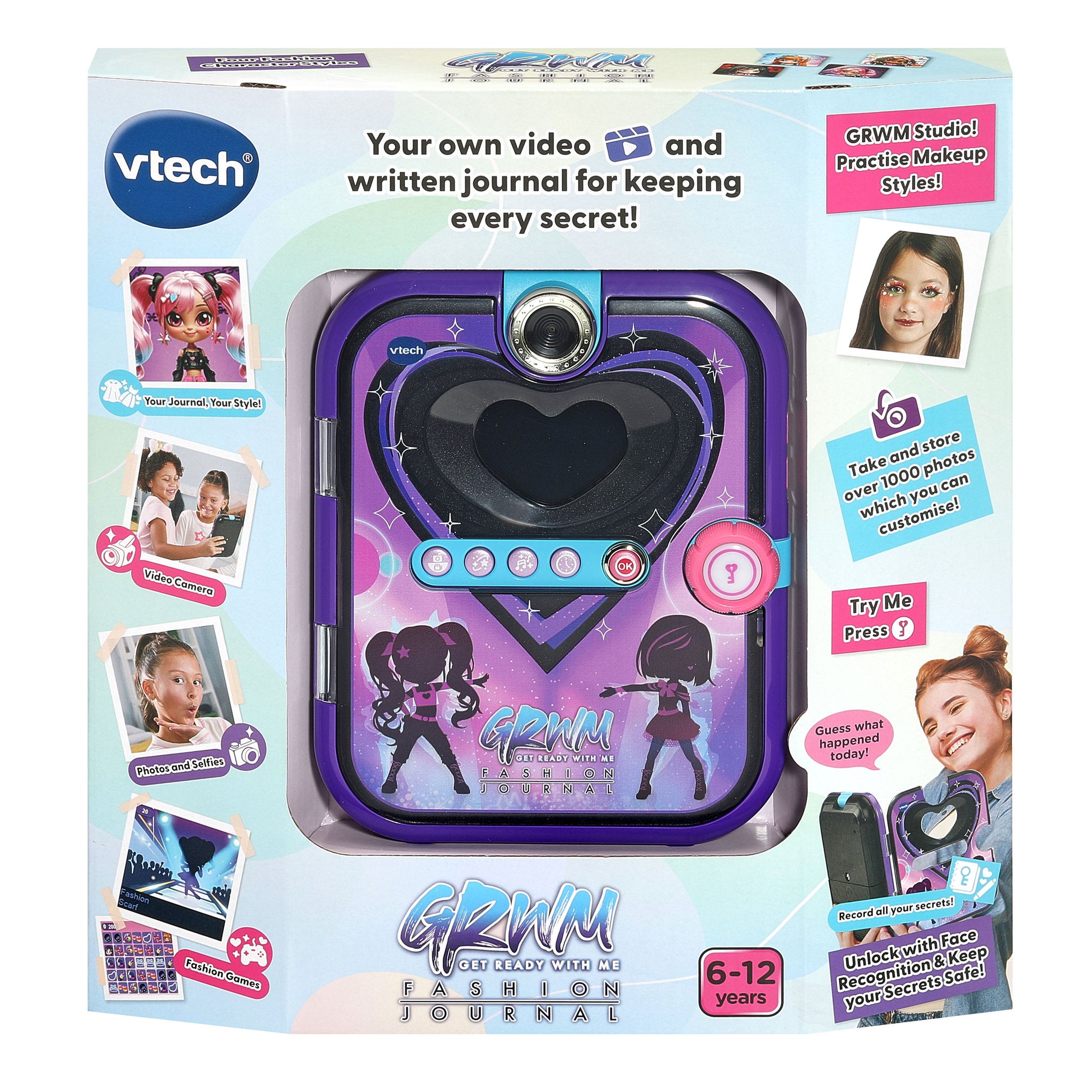 VTech Get Ready With Me Fashion Journal - Purple