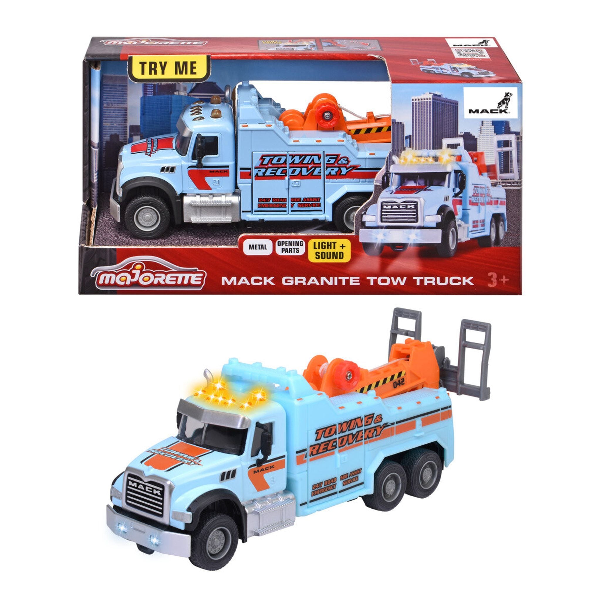 Majortette Mack Granite 1:43 Tow Truck