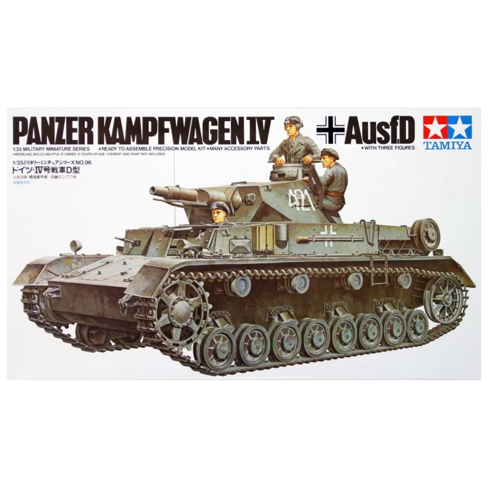 Tamiya 1:35 German WWII Tank PZKPW IV AUSF. D Model Kit