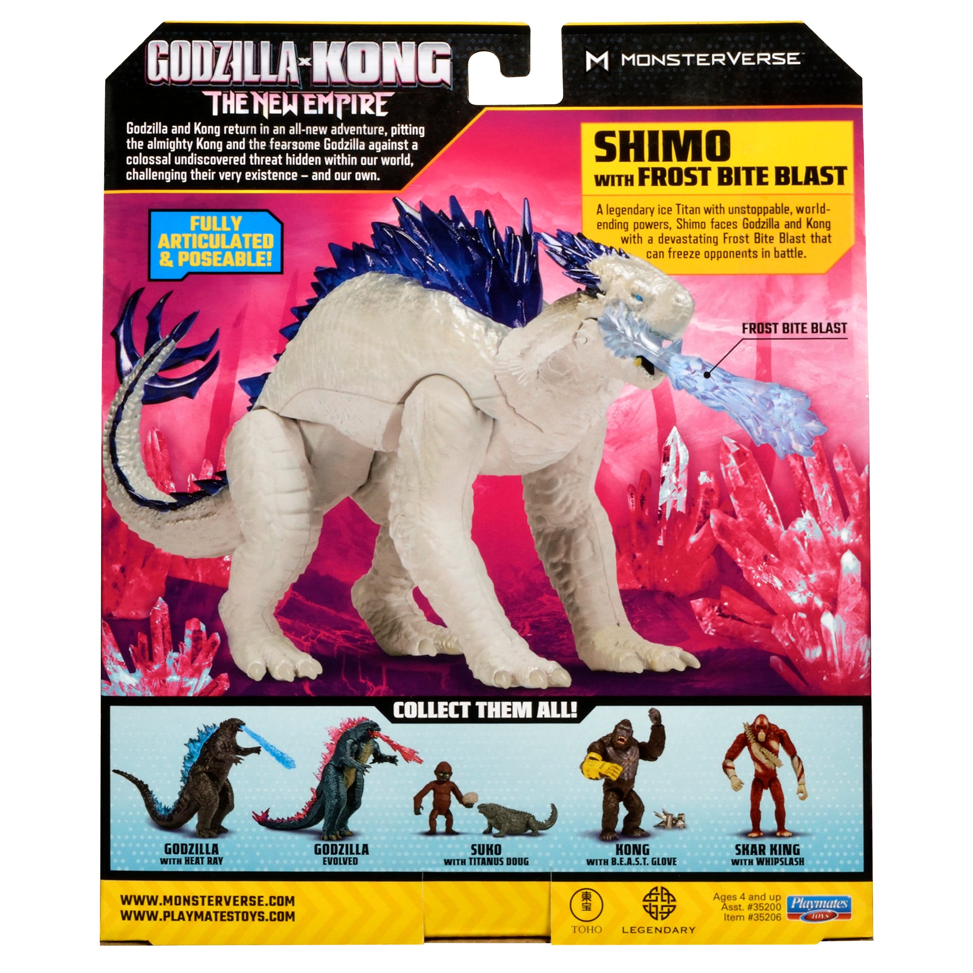 Godzilla x Kong The New Empire 6 Inch Figure - Shimo with Frost Bite Blast - Toyworld Australia