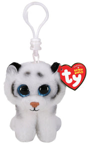 Ty Beanie Babies Clip - Tundra White Tiger - Toyworld Australia