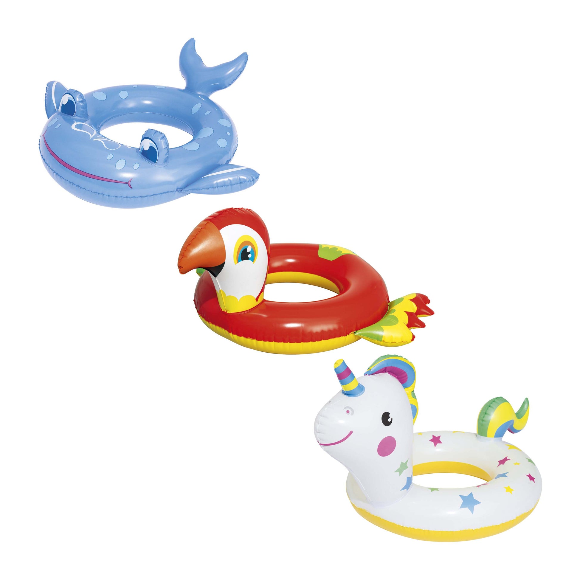 Bestway Animal Shaped Swim Rings Assorted Styles - Toyworld Australia