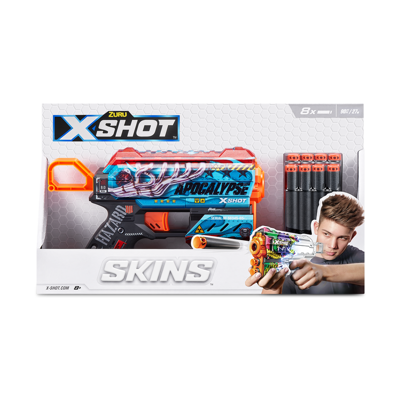 ZURU X-SHOT SKINS FLUX DART BLASTER - APOCALYPSE