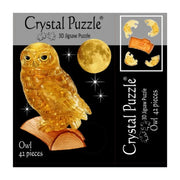 3D Gold Owl Crystal Puzzle