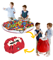 The Original Play Pouch Toy Storage Bag & Play Mat Rocket Red