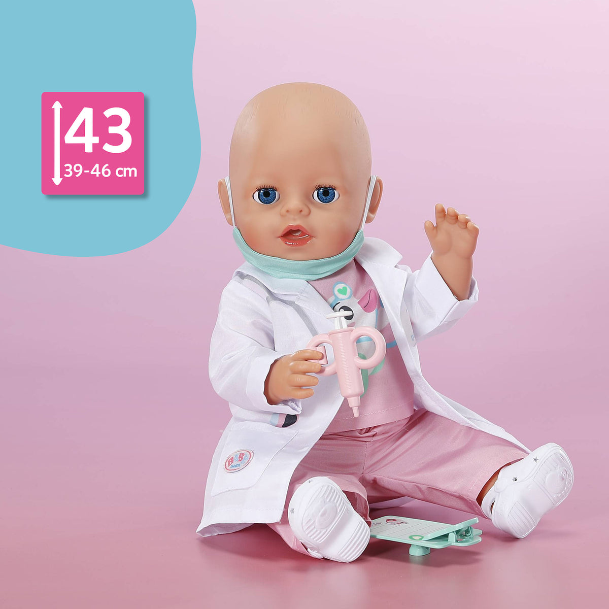 BABY Born Click & Play Outfit Set for 43cm Doll - Doctor