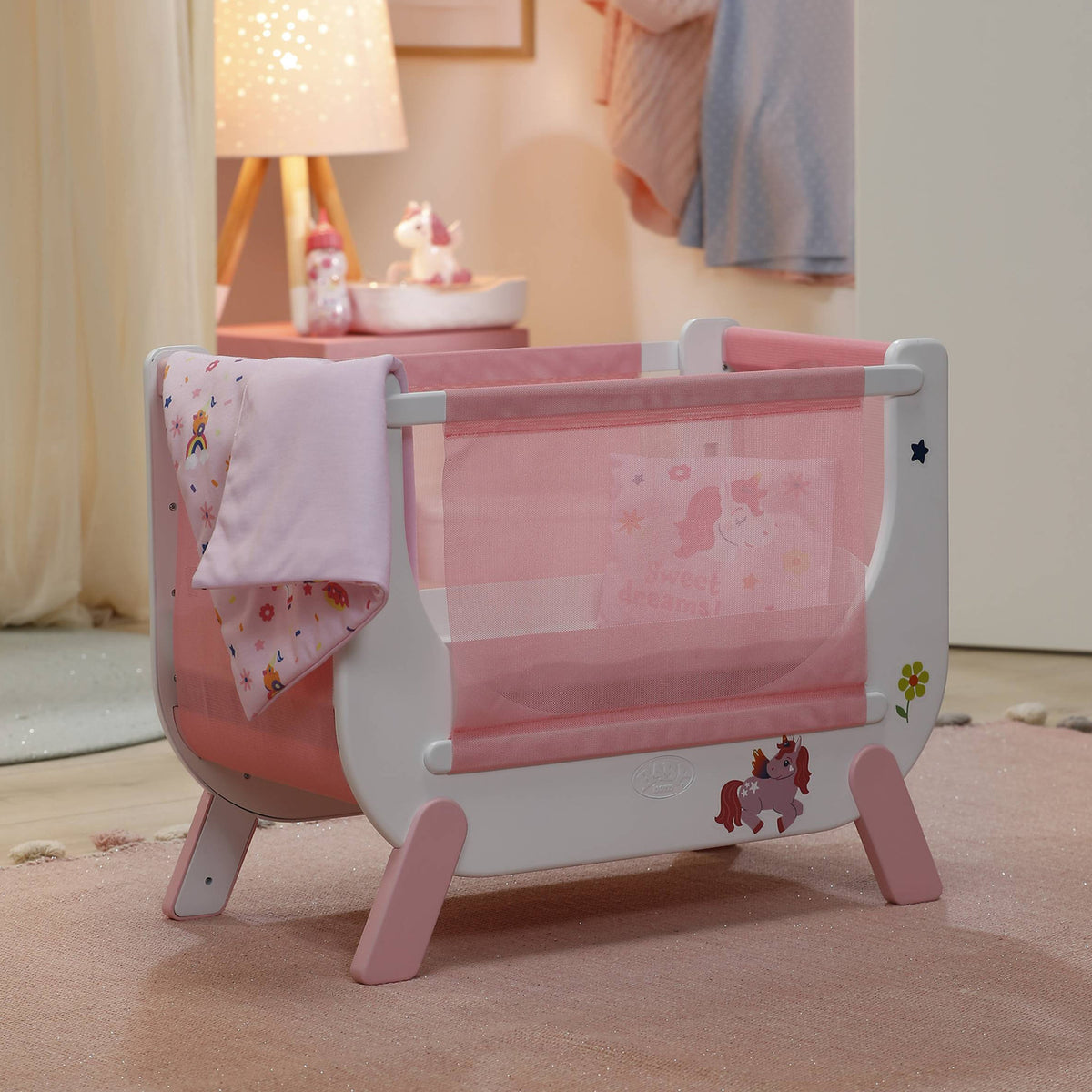 BABY Born Unicorn Bedside Crib