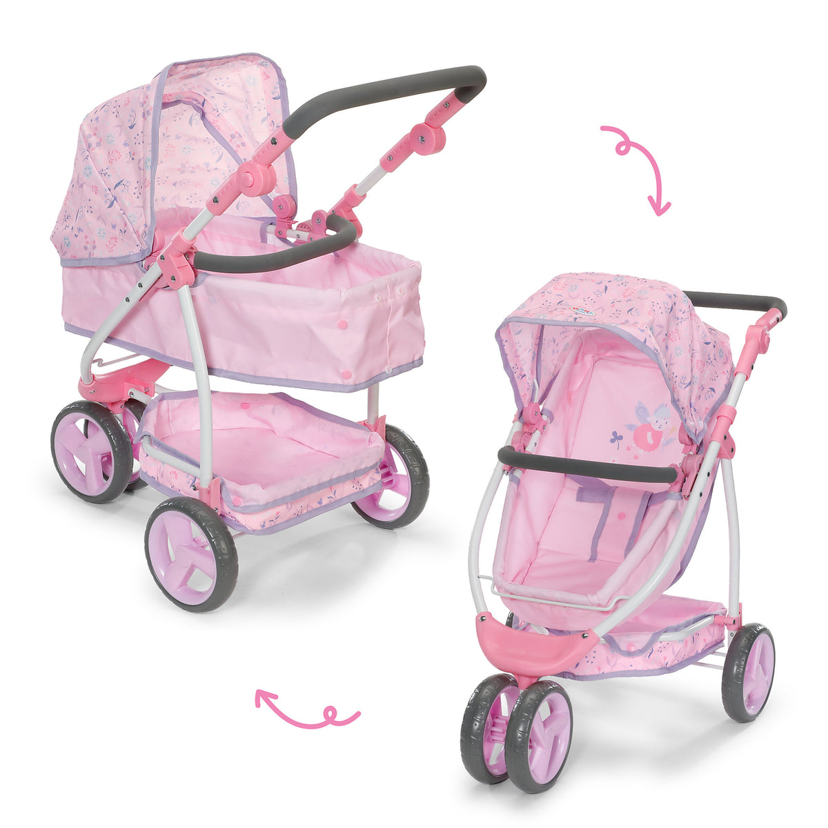 BABY Born Deluxe Pram - Flowers