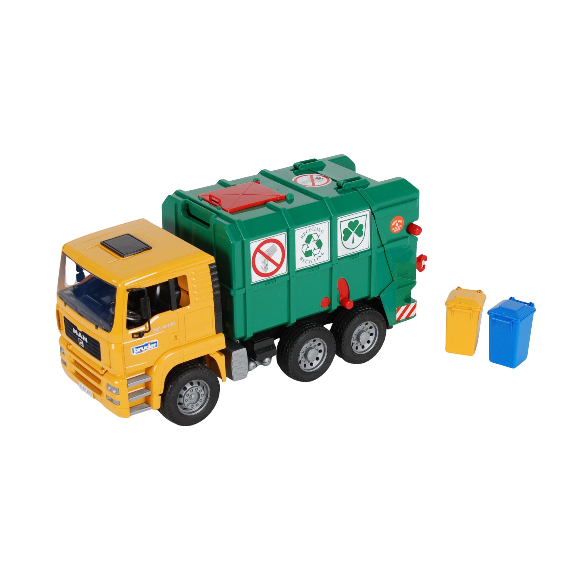 Bruder 1:64 Man TGA Garbage Truck Rear Loading