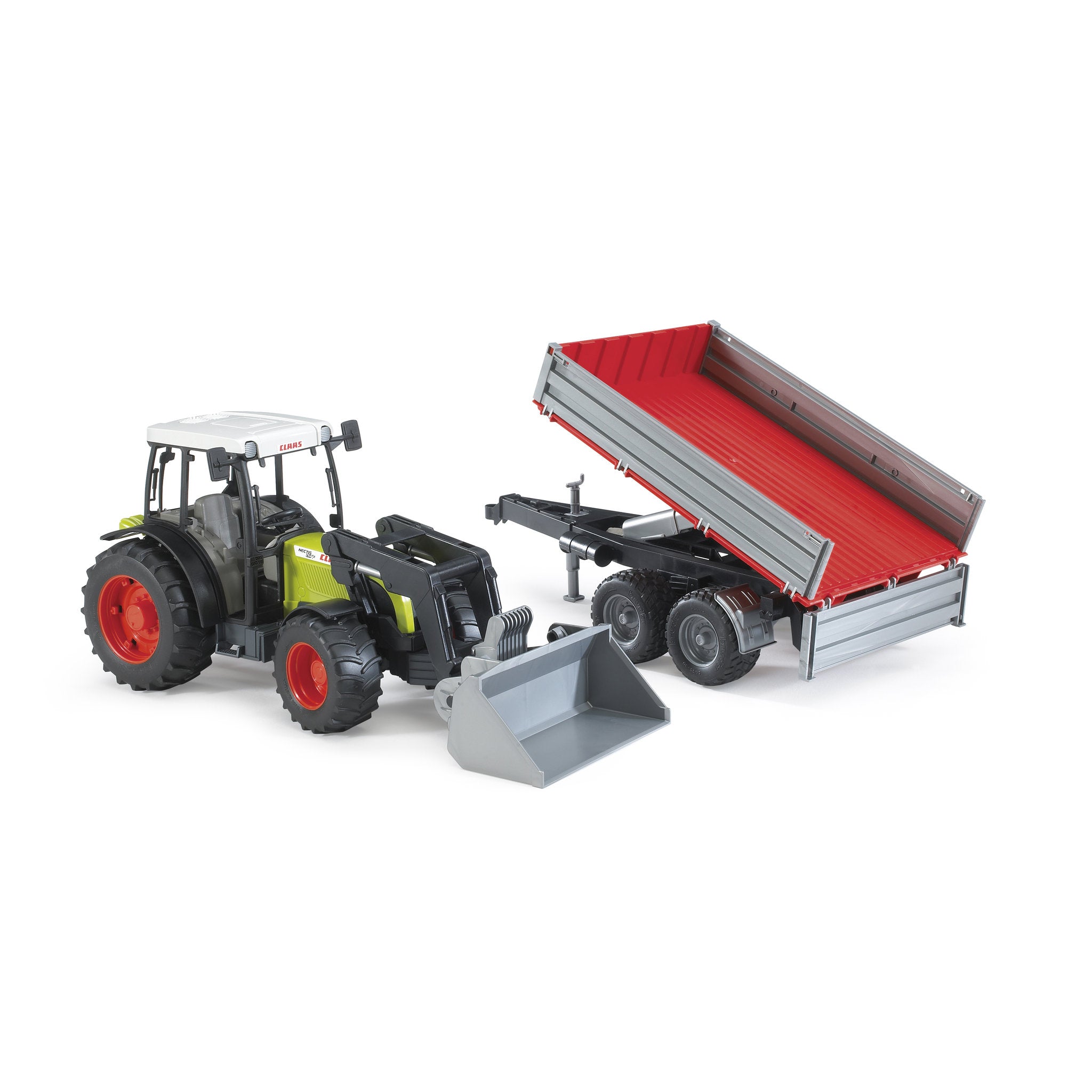 Bruder Claas Nectis with Frontloader & Trailer