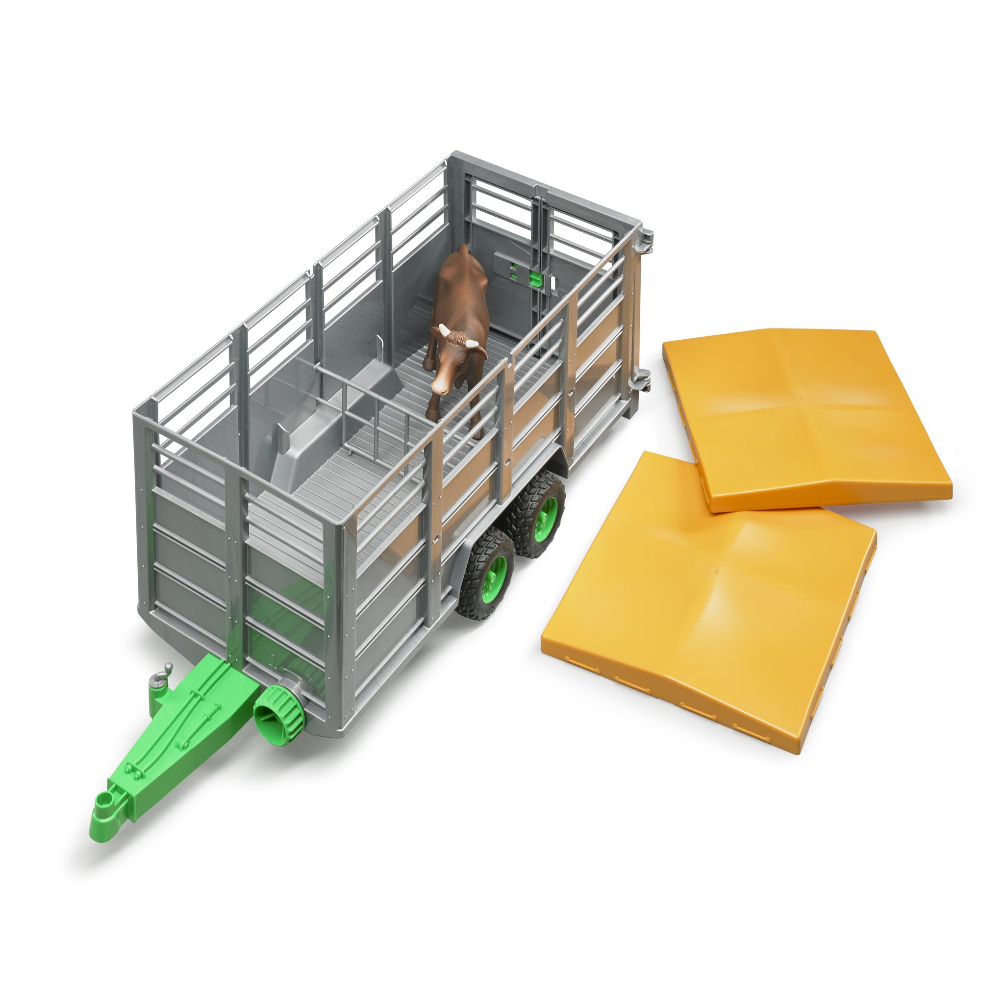 Bruder Livestock Trailer With Cow
