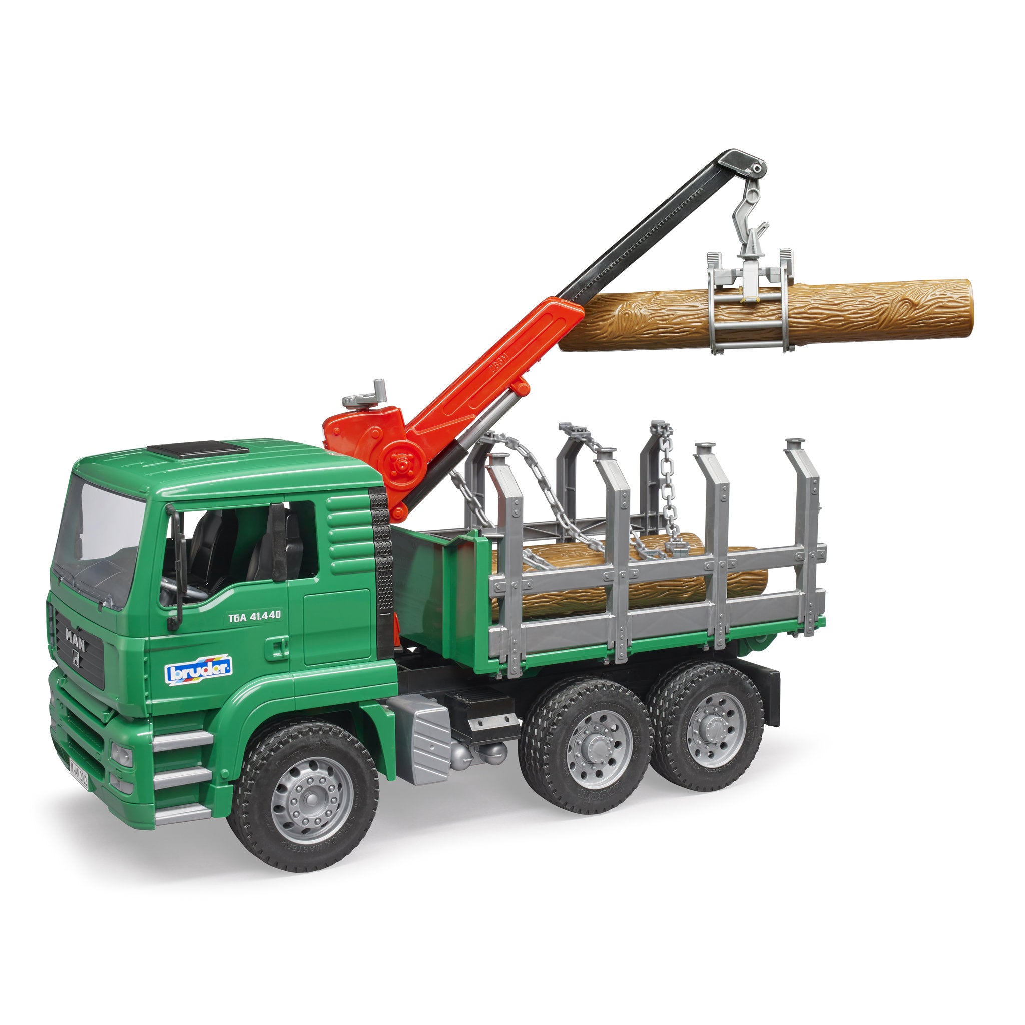 Bruder Man TGA Timber Truck with Loading Crane