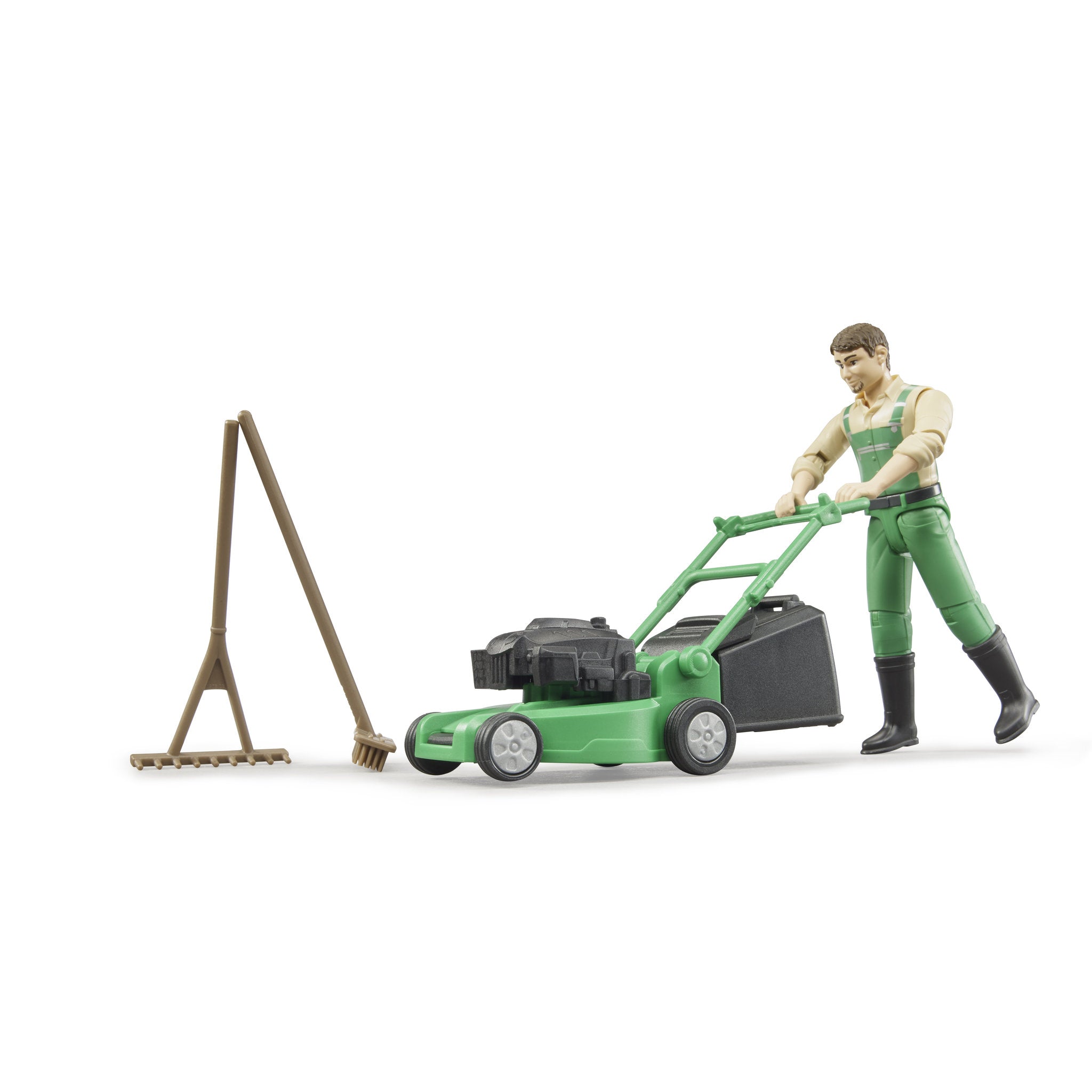 Bruder Gardener With Lawn Mower & Equipment