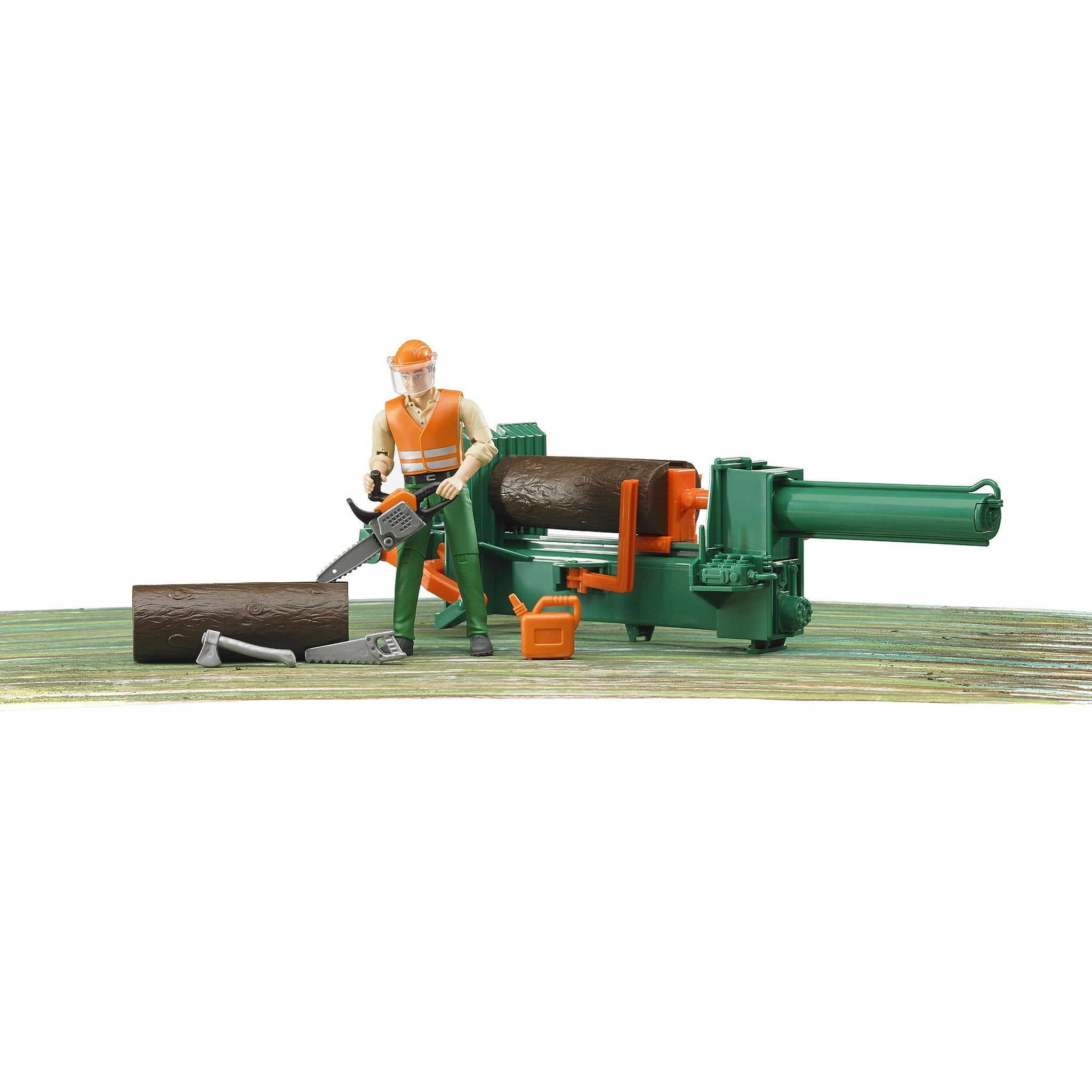 Bruder Farmer Figure Set With Barrow & Tools