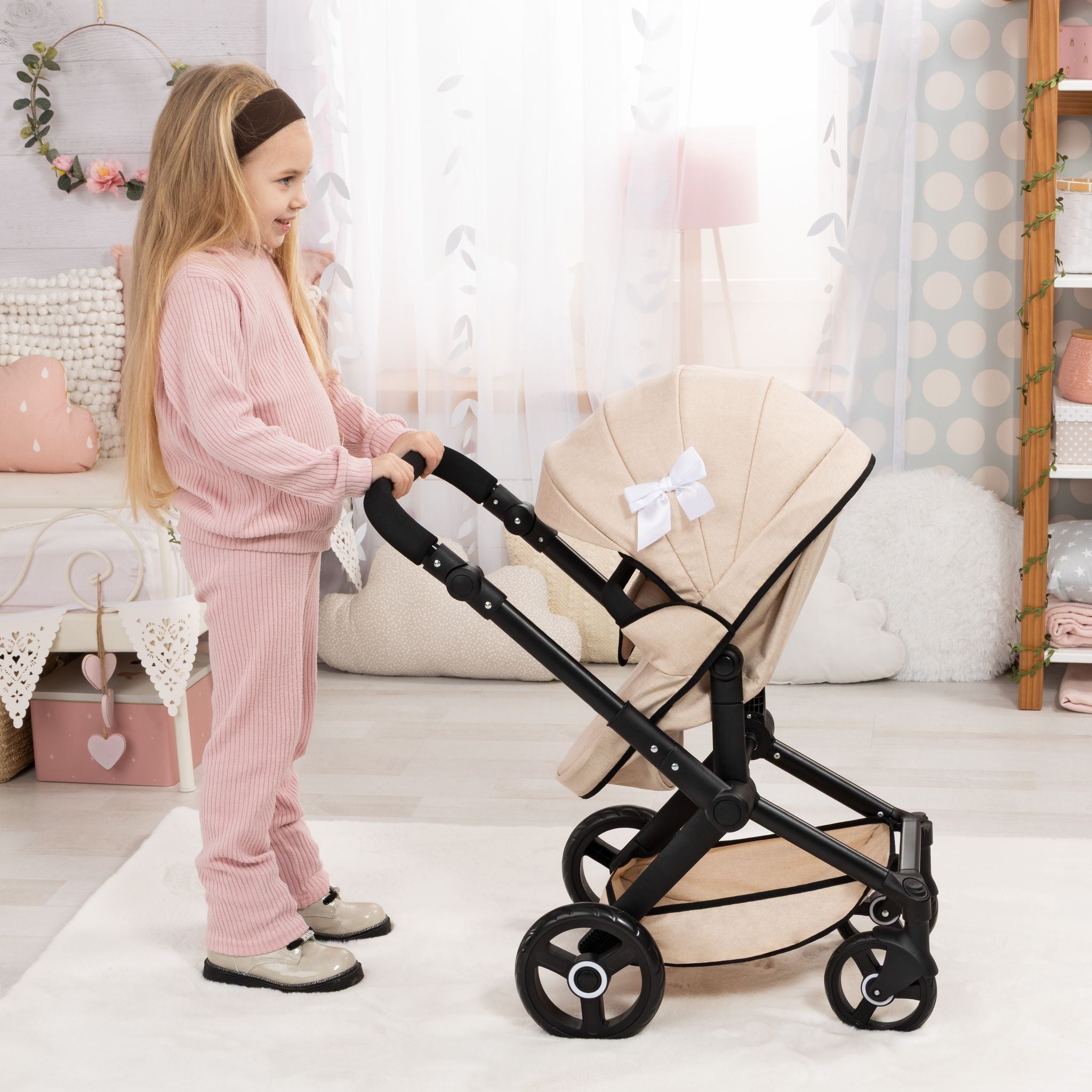 Bayer Xeo Compact Doll Pram Beige