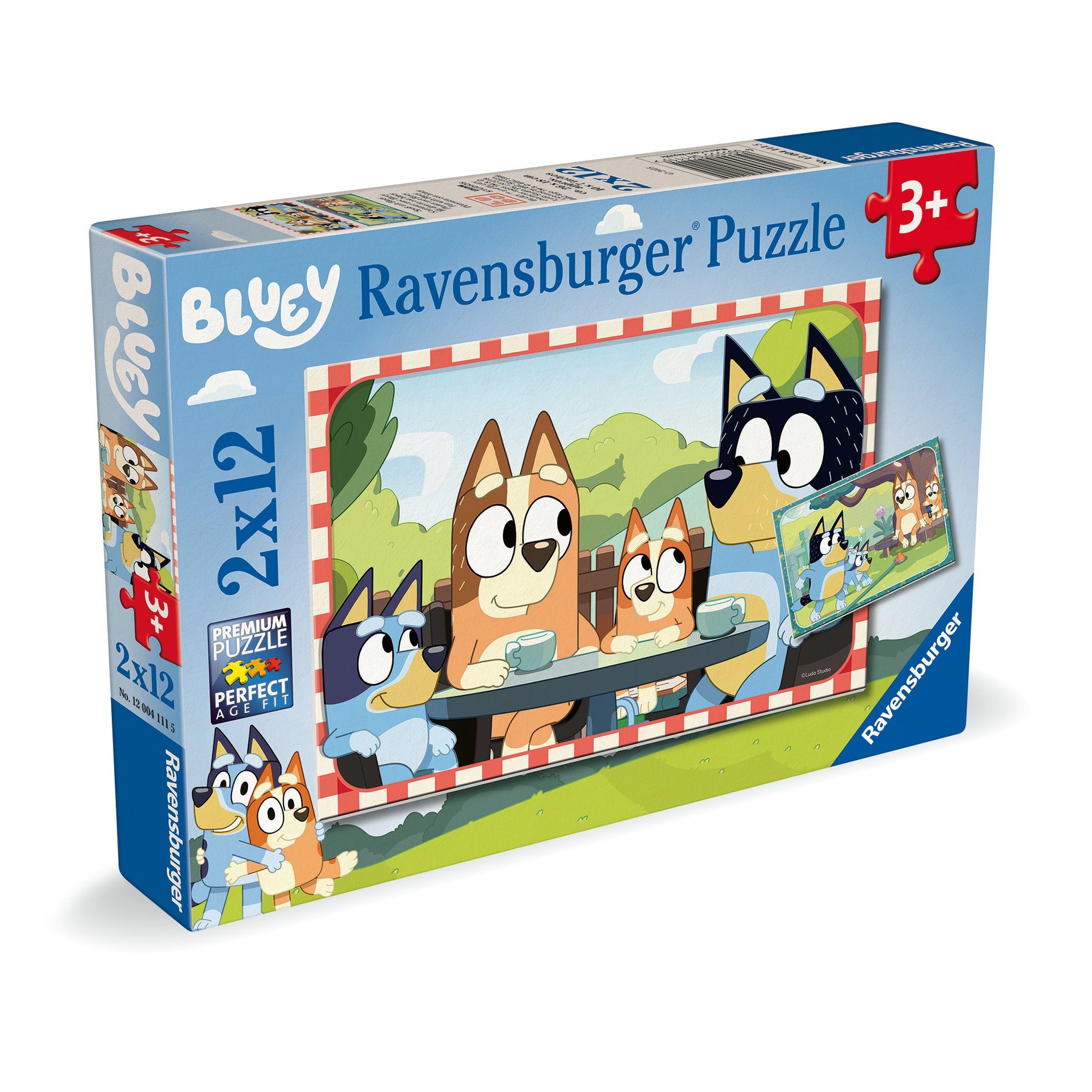 Ravensburger Puzzle Bluey 2 Pack 12 Piece Set