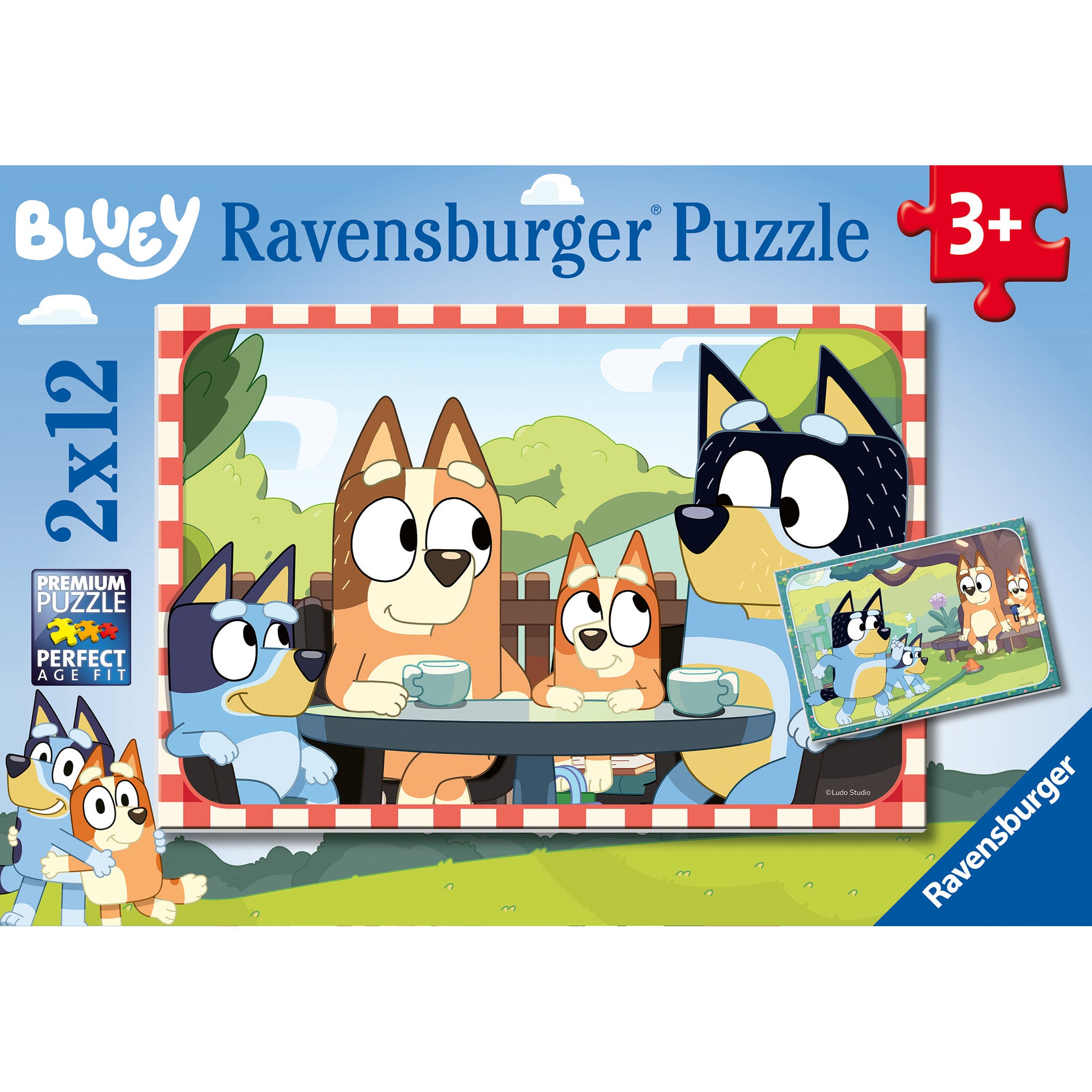 Ravensburger Puzzle Bluey 2 Pack 12 Piece Set