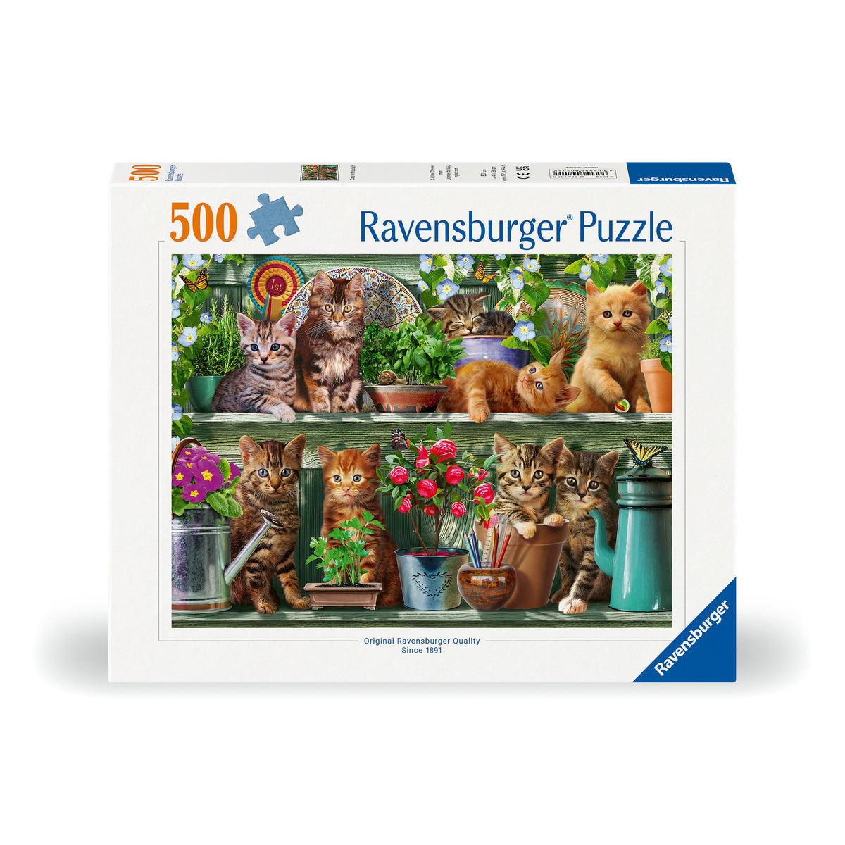 Ravensburger Puzzle Cats On The Shelf 500 Piece