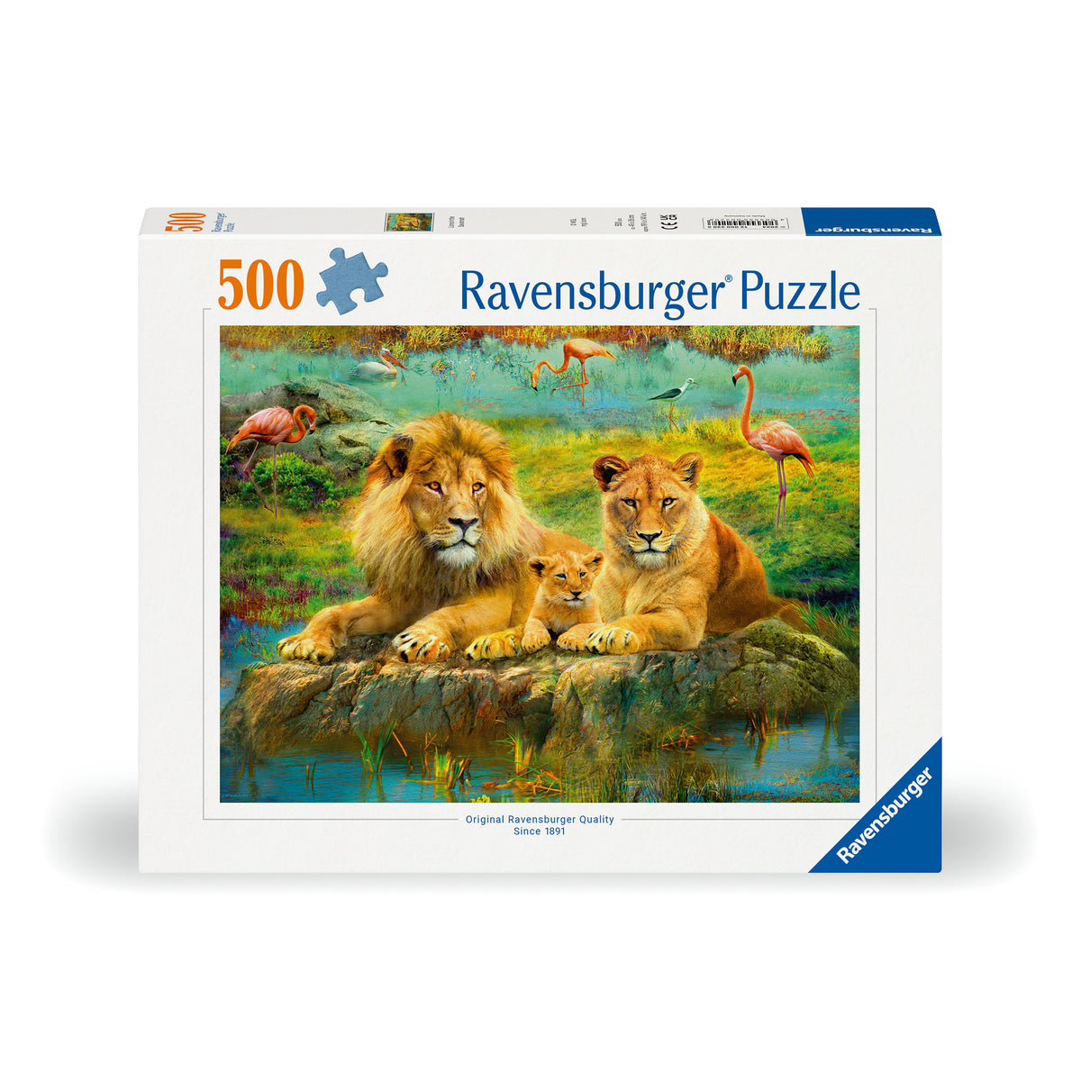 Ravensburger Puzzle Lions In The Savannah 500 Piece