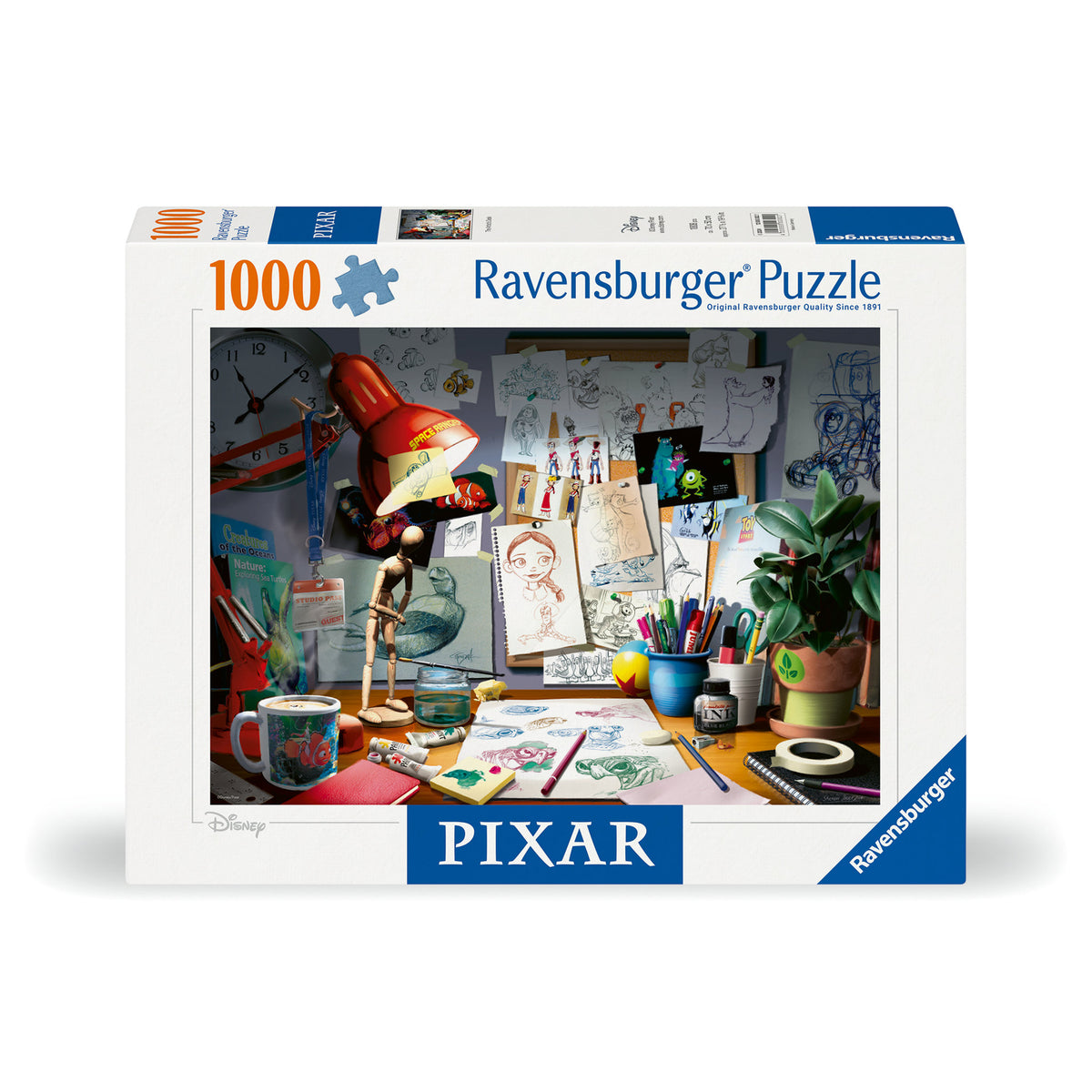 Ravensburger Puzzle Disney Pixar The Artist Desk 1000 Piece
