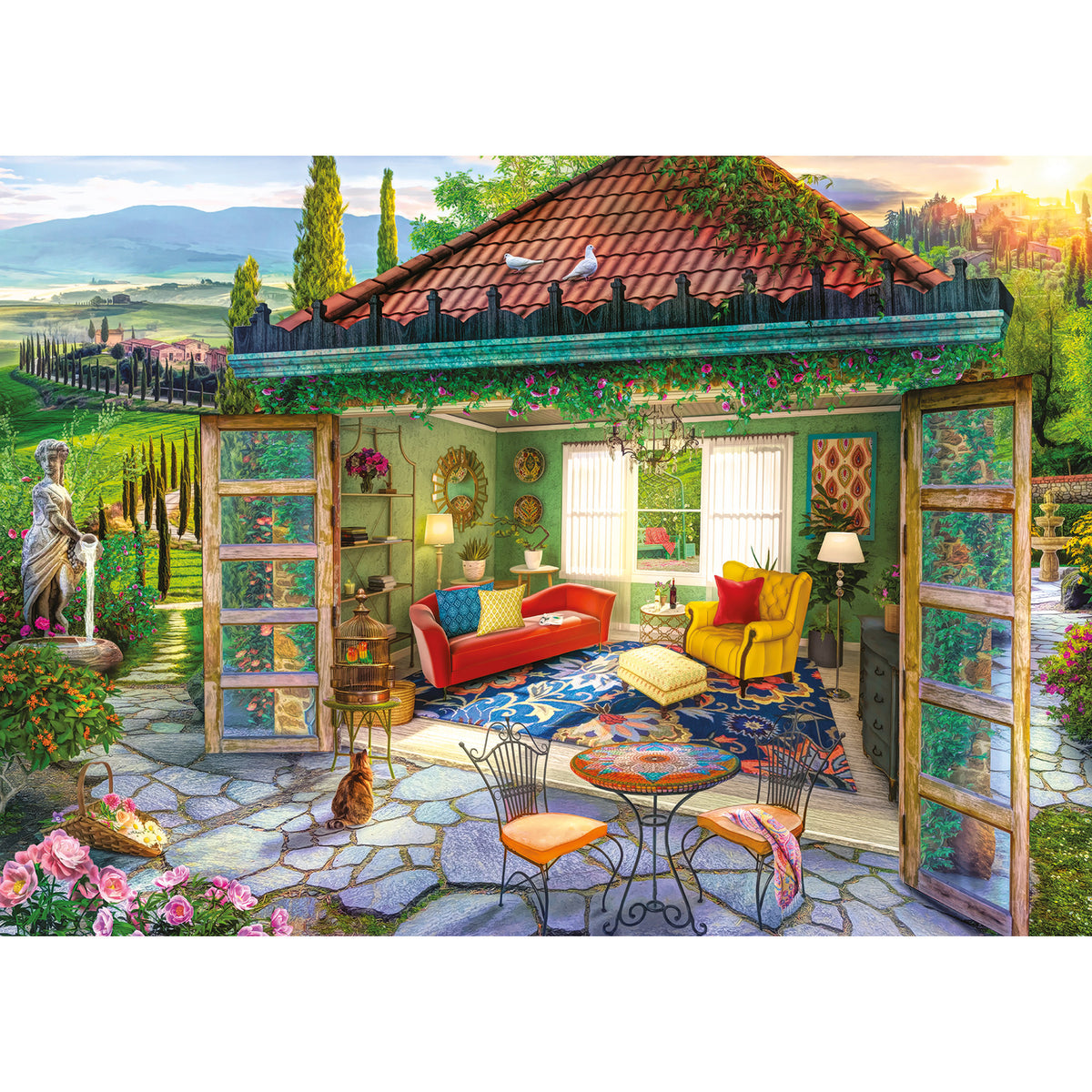 Ravensburger Puzzle Tuscan Oasis 1000 Piece