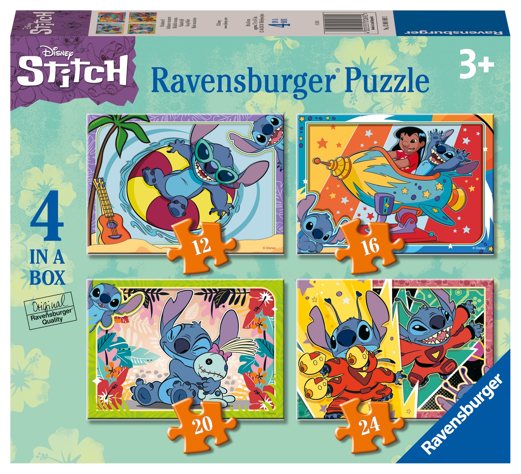 Ravensburger Puzzle Disney Stitch Vacation 4 In a Box