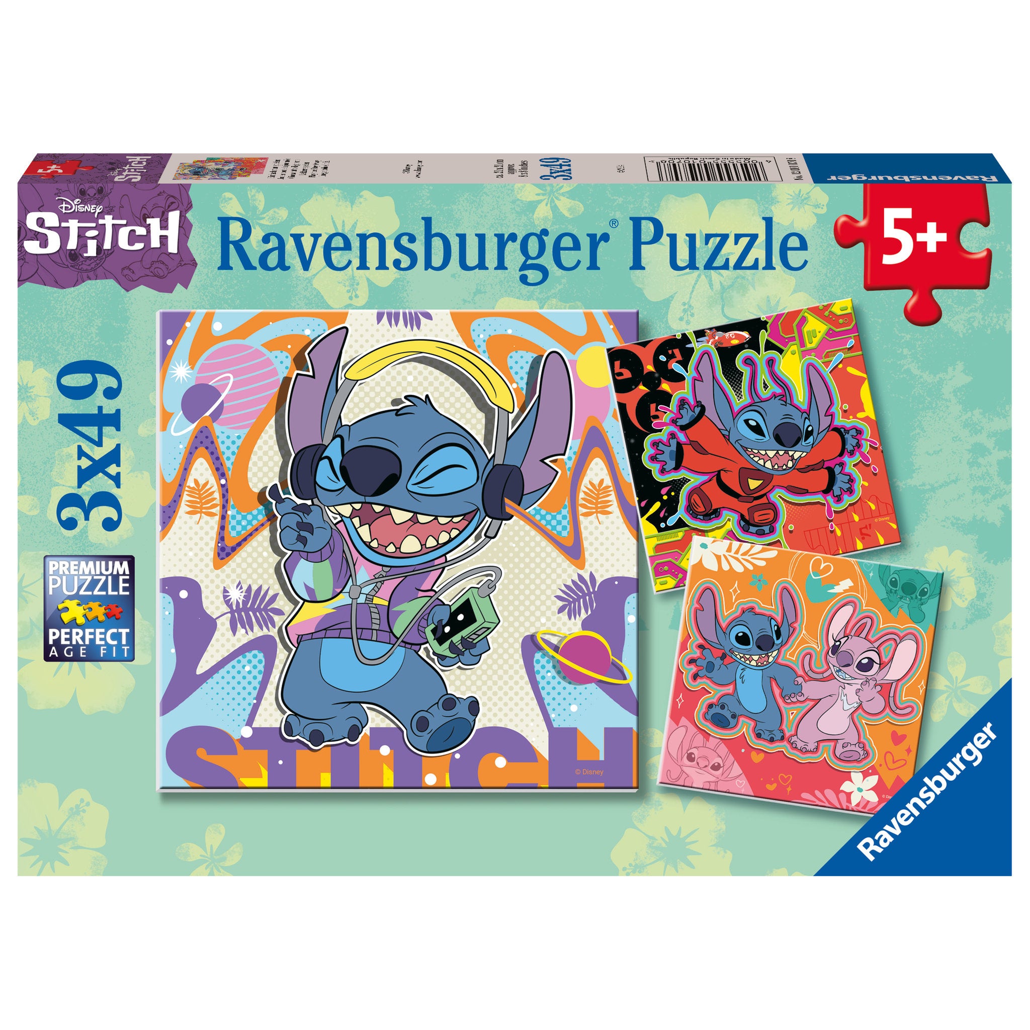 Ravensburger Puzzle Disney Stitch Play The Day Away 3 In one Box