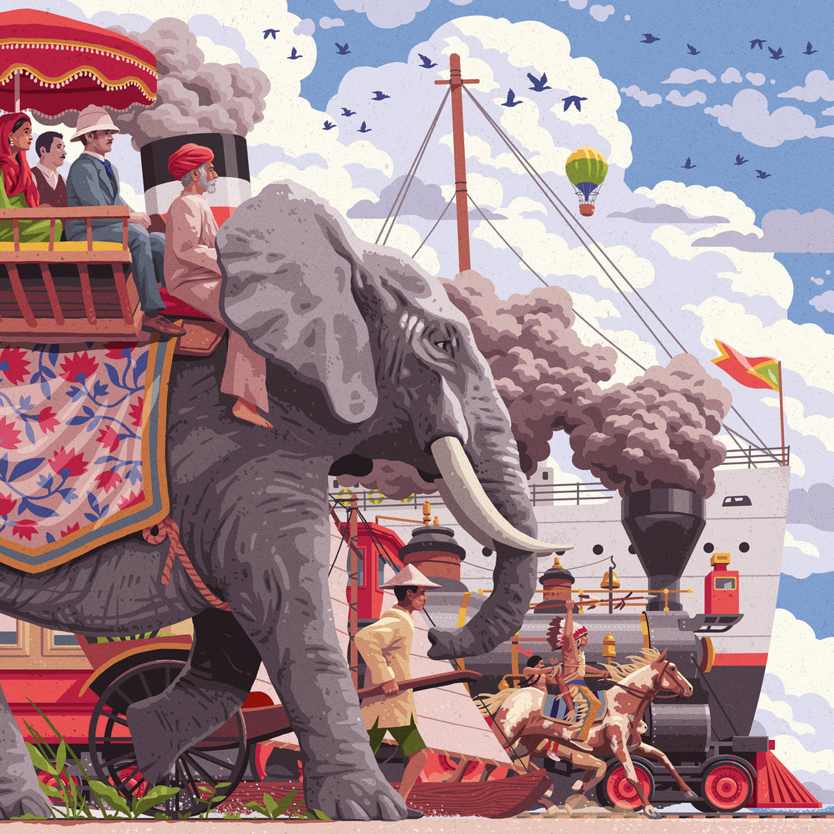 Ravensburger Puzzle Around The World In 80 Days 750 Piece