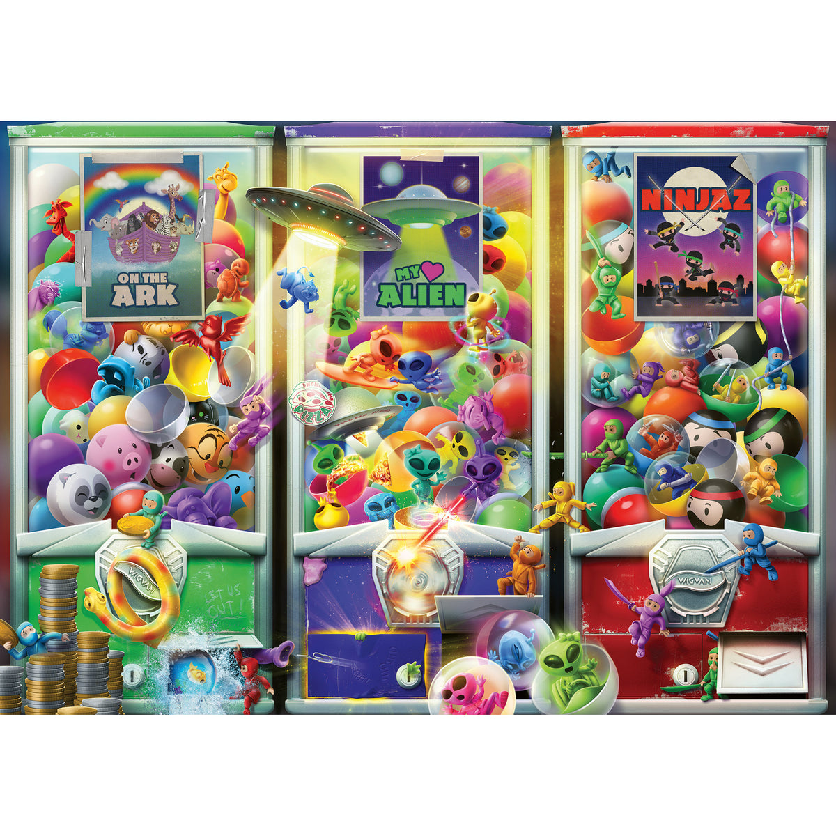 Ravensburger Puzzle Animals Aliens and Ninjas 1000 Piece