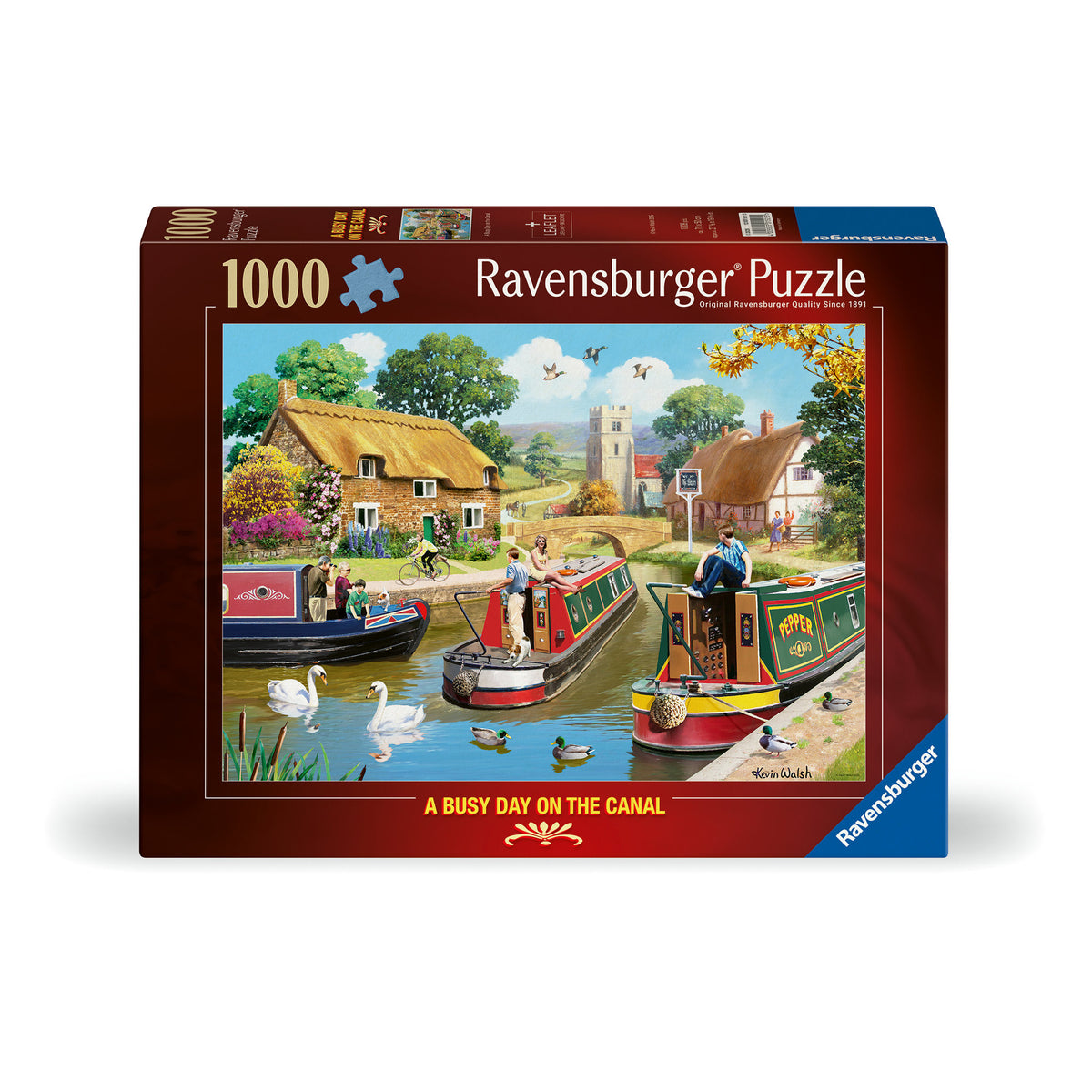 Ravensburger Puzzle A Busy Day On The Canal 1000 Piece