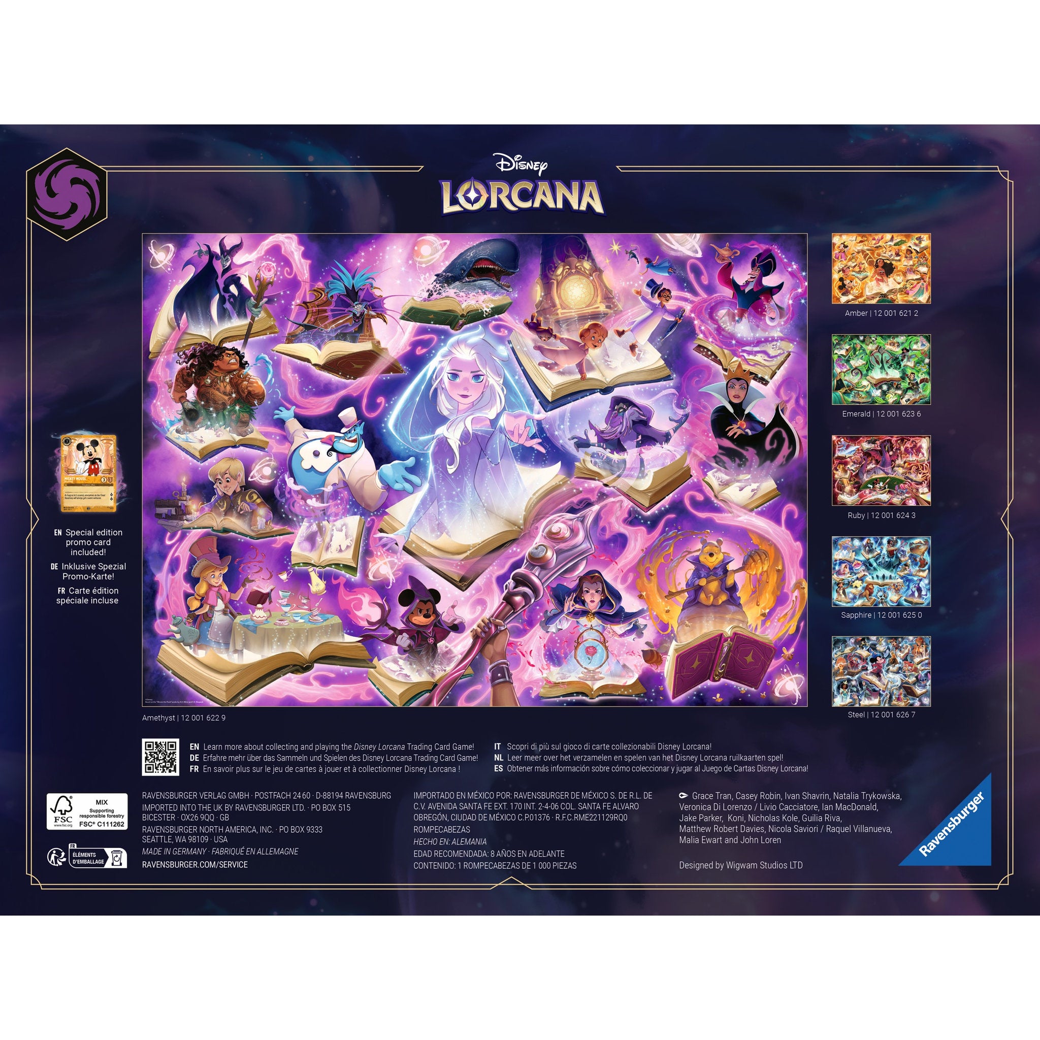 Ravensburger Disney Lorcana 1000 Piece Puzzle - Amethyst