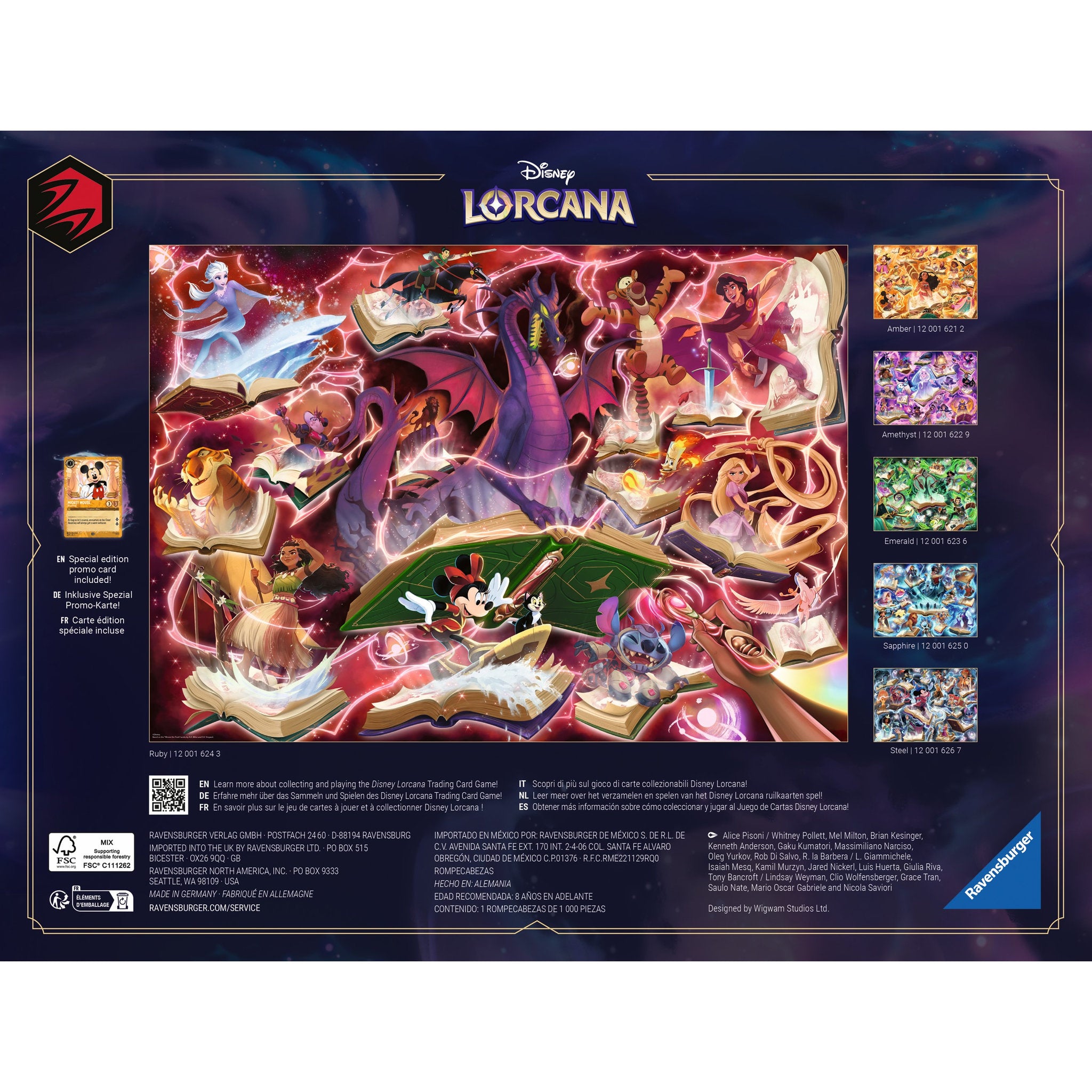 Ravensburger Disney Lorcana 1000 Piece Puzzle - Ruby