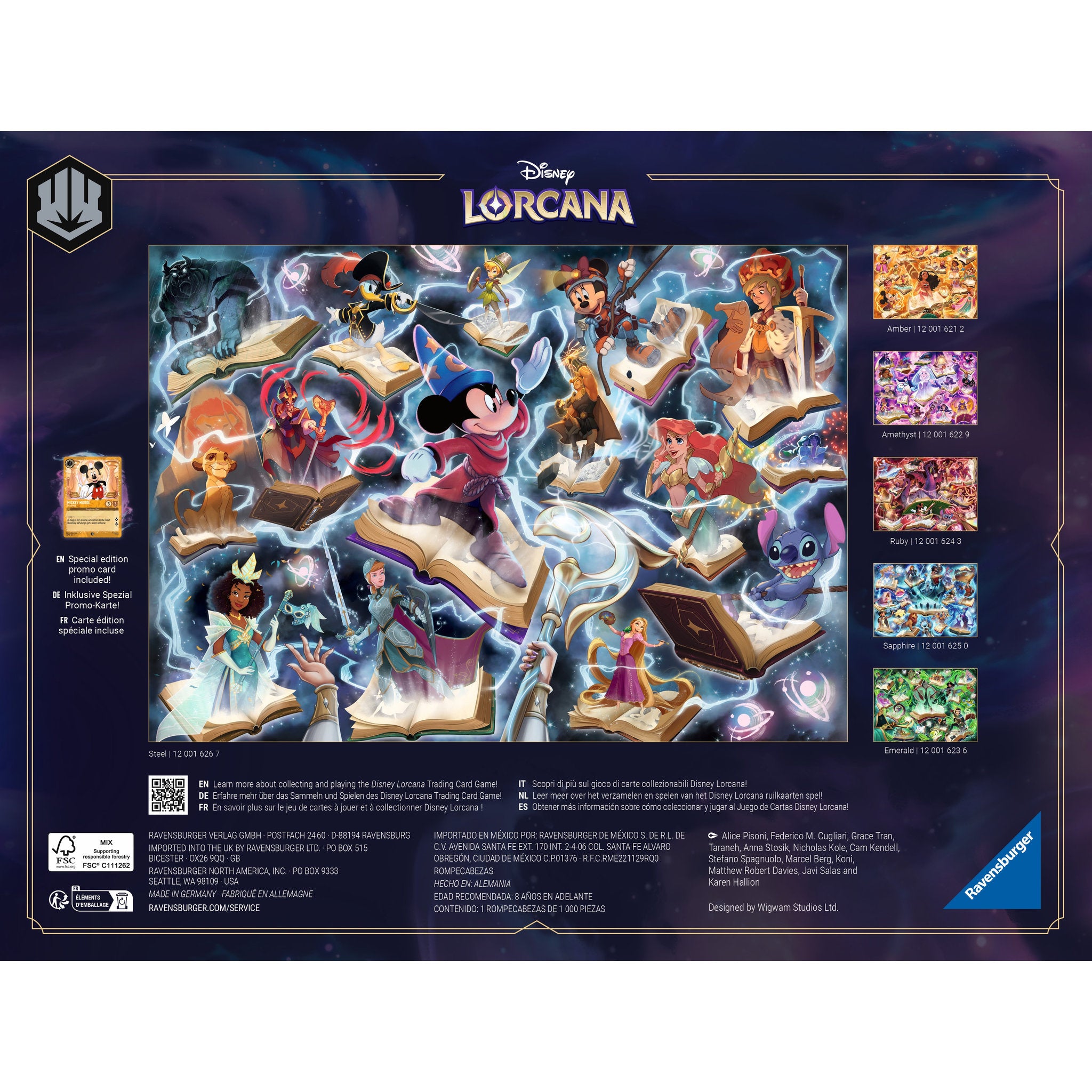 Ravensburger Disney Lorcana 1000 Piece Puzzle - Steel
