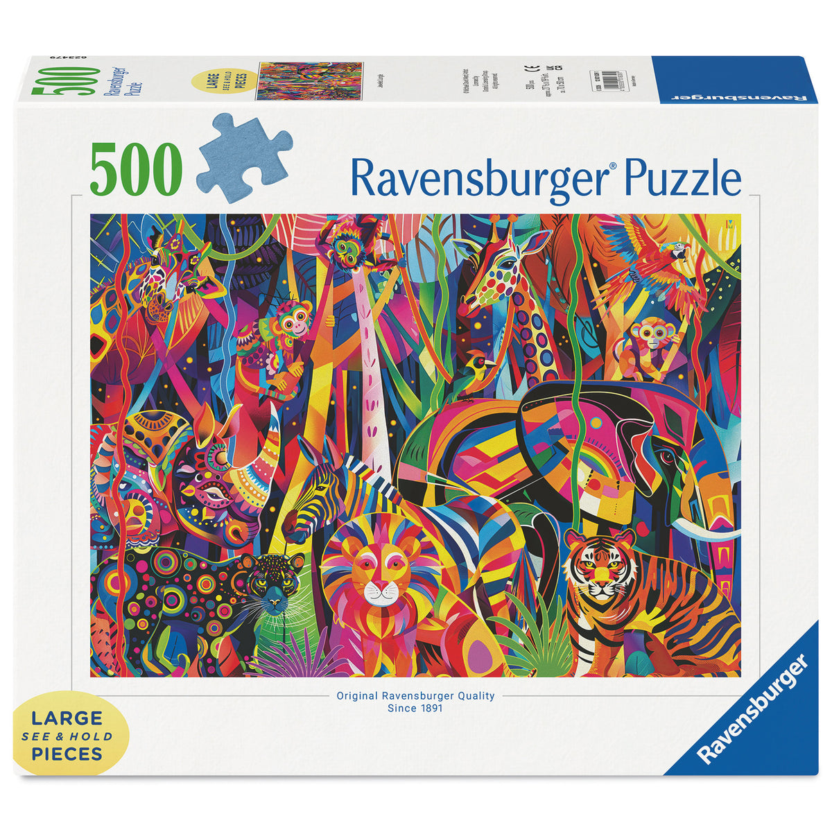 Ravensburger Puzzle Jeweled Jungle 500 Piece