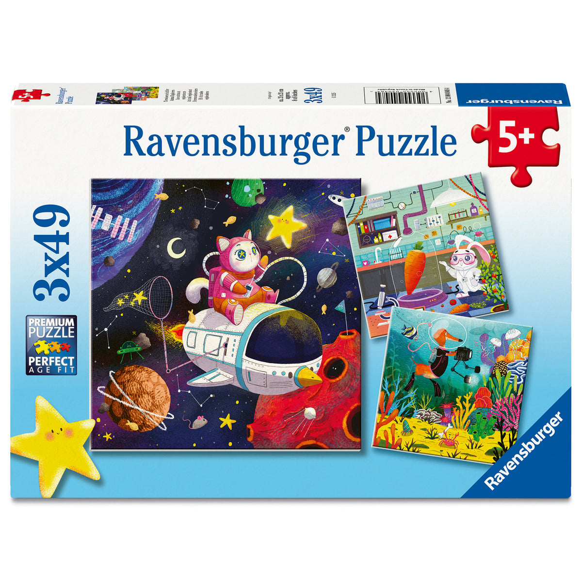 Ravensburger Puzzle Animal Explorers 3 x 49 Piece