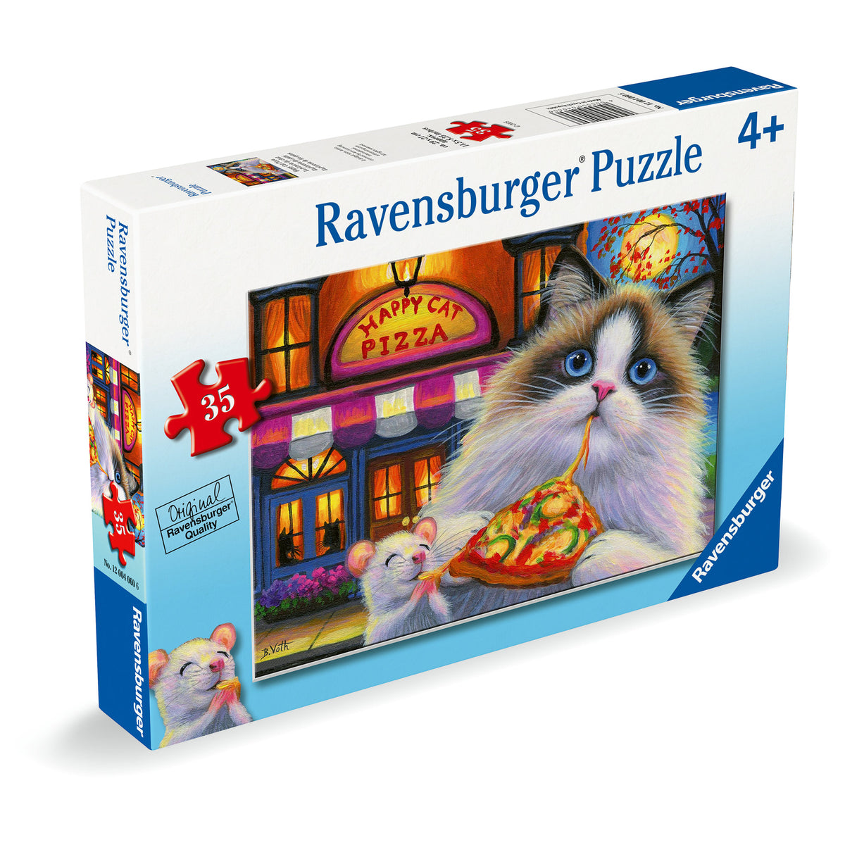 Ravensburger Puzzle Happy Cat Pizza 35 Piece