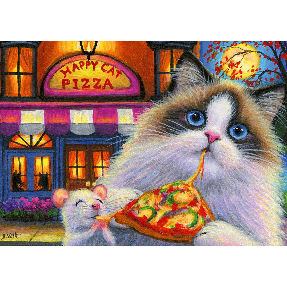 Ravensburger Puzzle Happy Cat Pizza 35 Piece